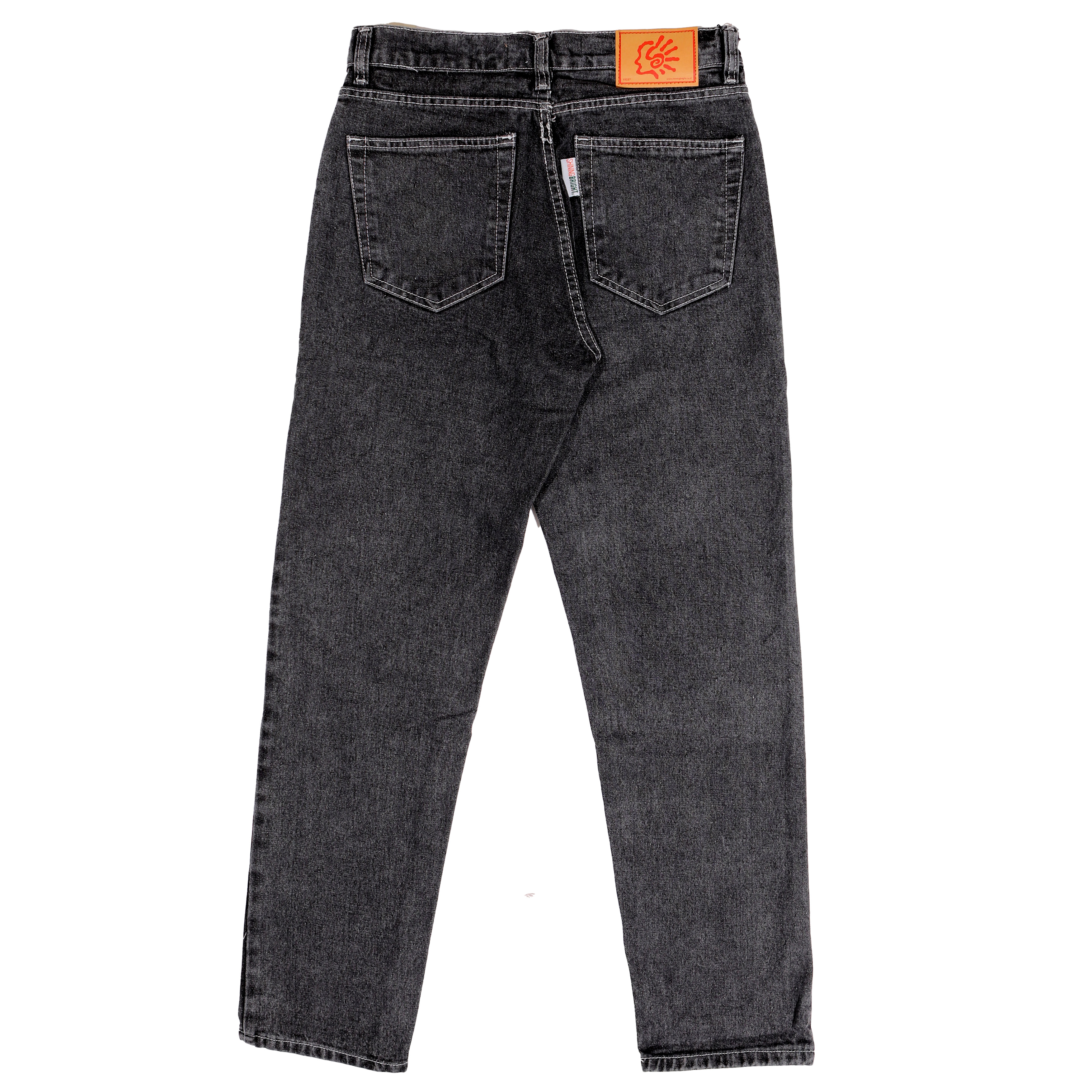 Shining Bright Reguler Long Pants Denim - Black Snow Wash