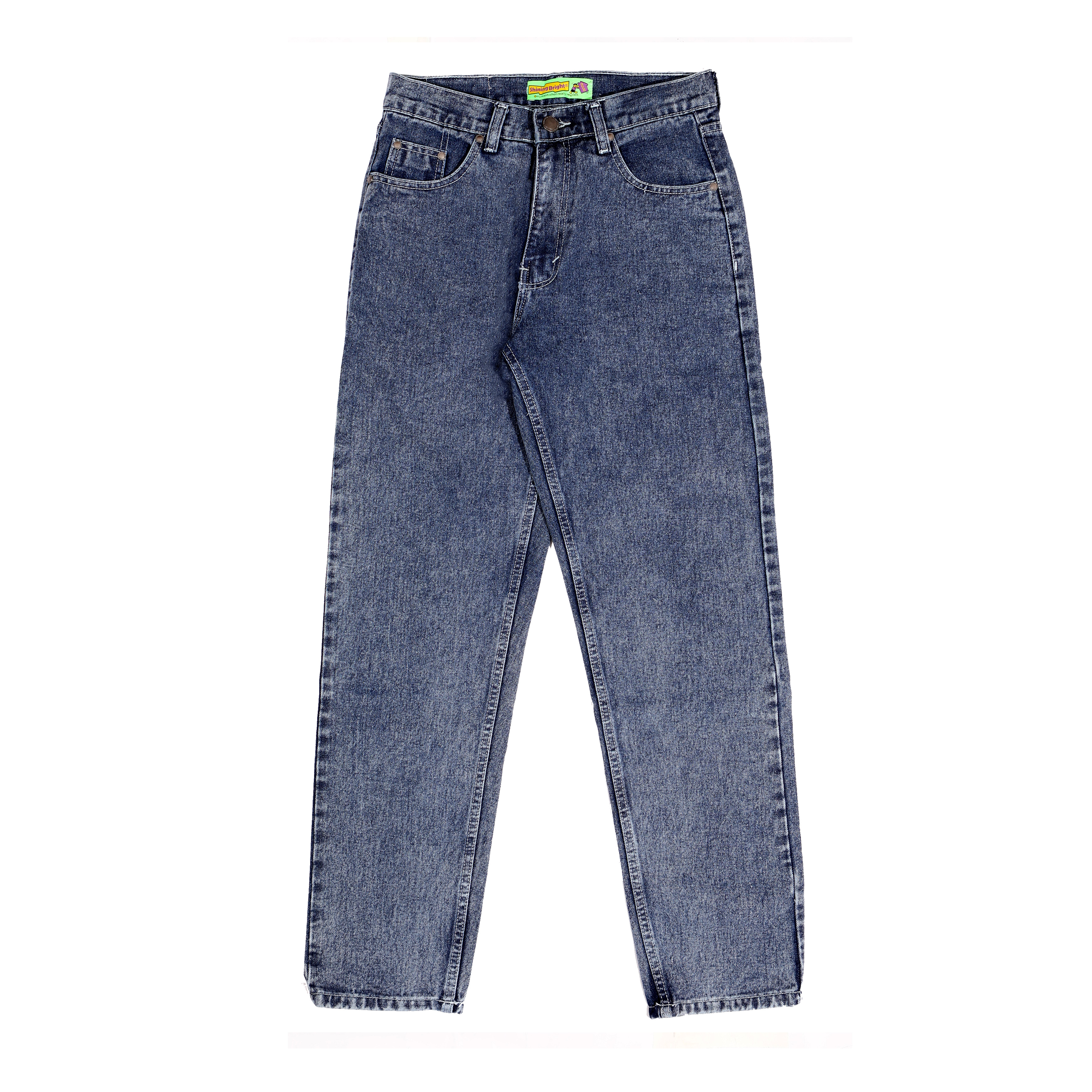 Shining Bright Reguler Long Pants Denim - Blue Snow Wash