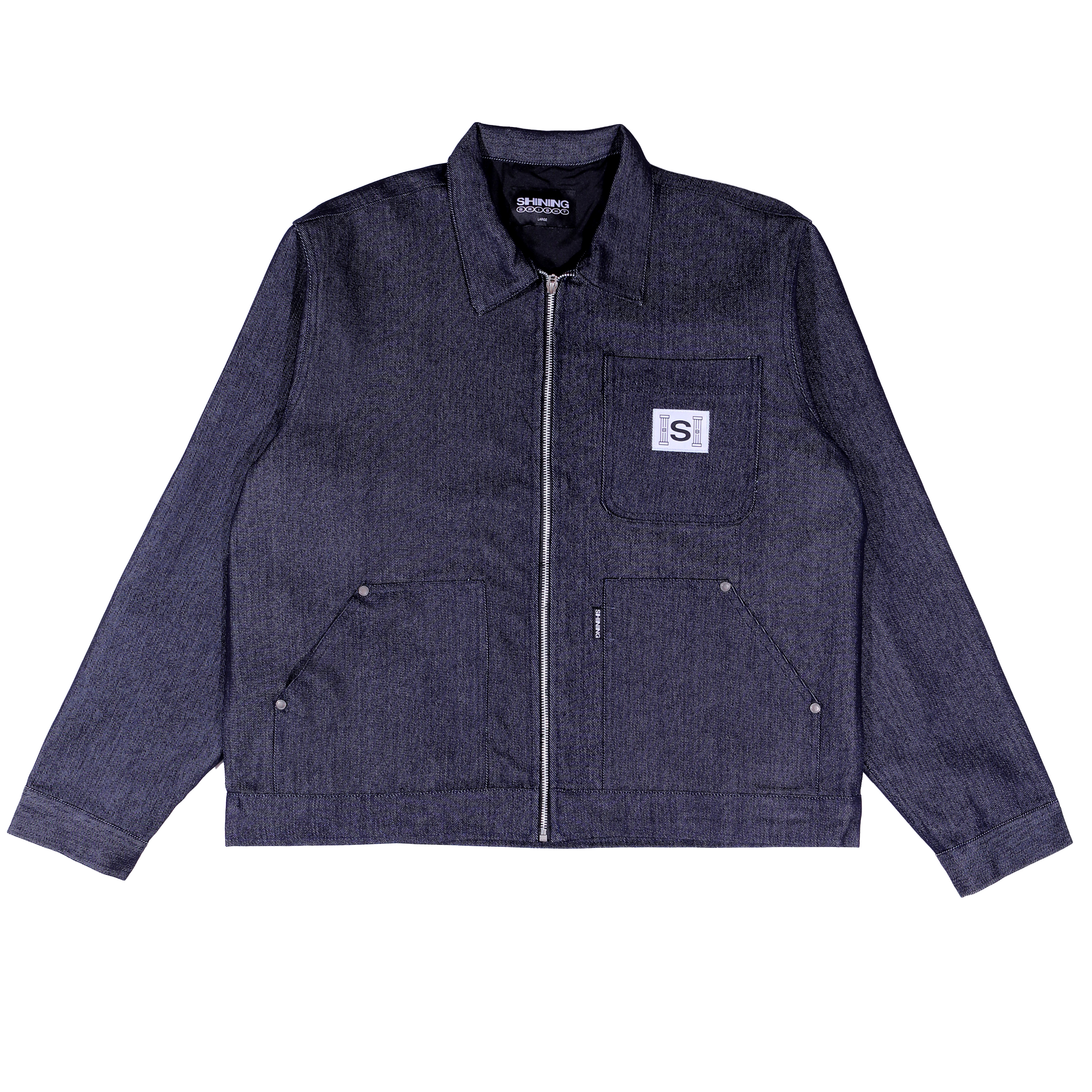 Shining Bright Chore Denim Jacket - Blue