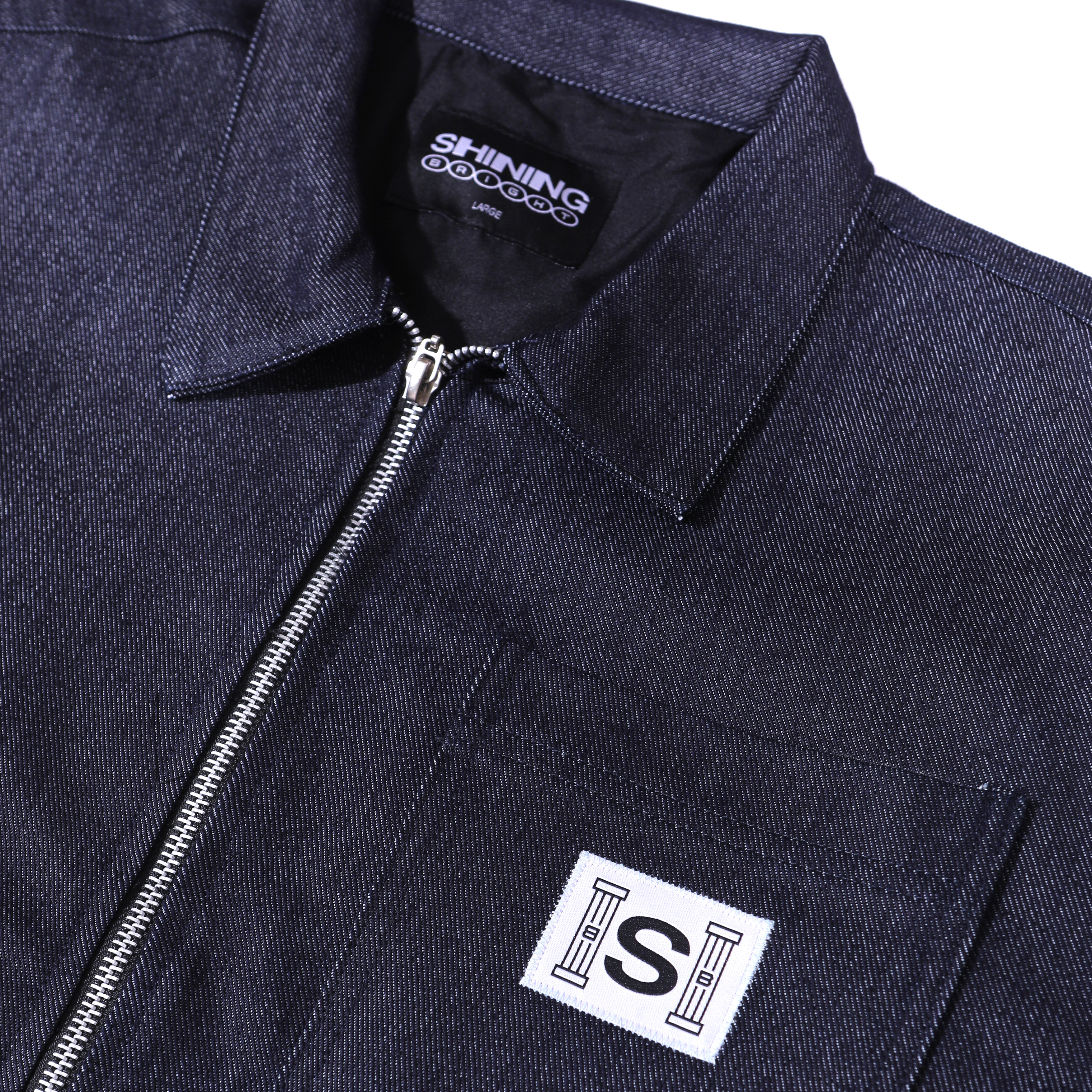Shining Bright Chore Denim Jacket - Blue