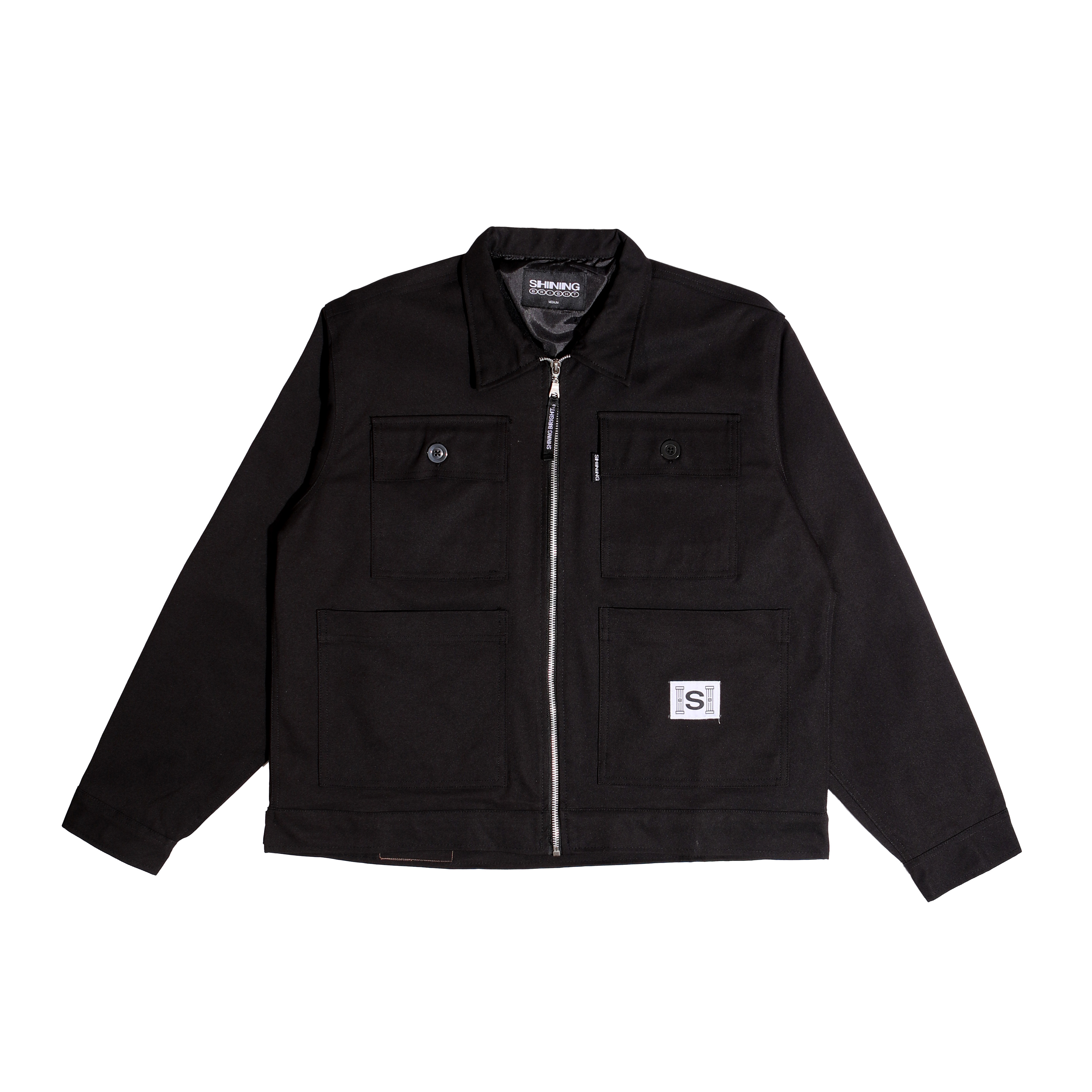 Shining Bright Chore Twill Jacket - Black