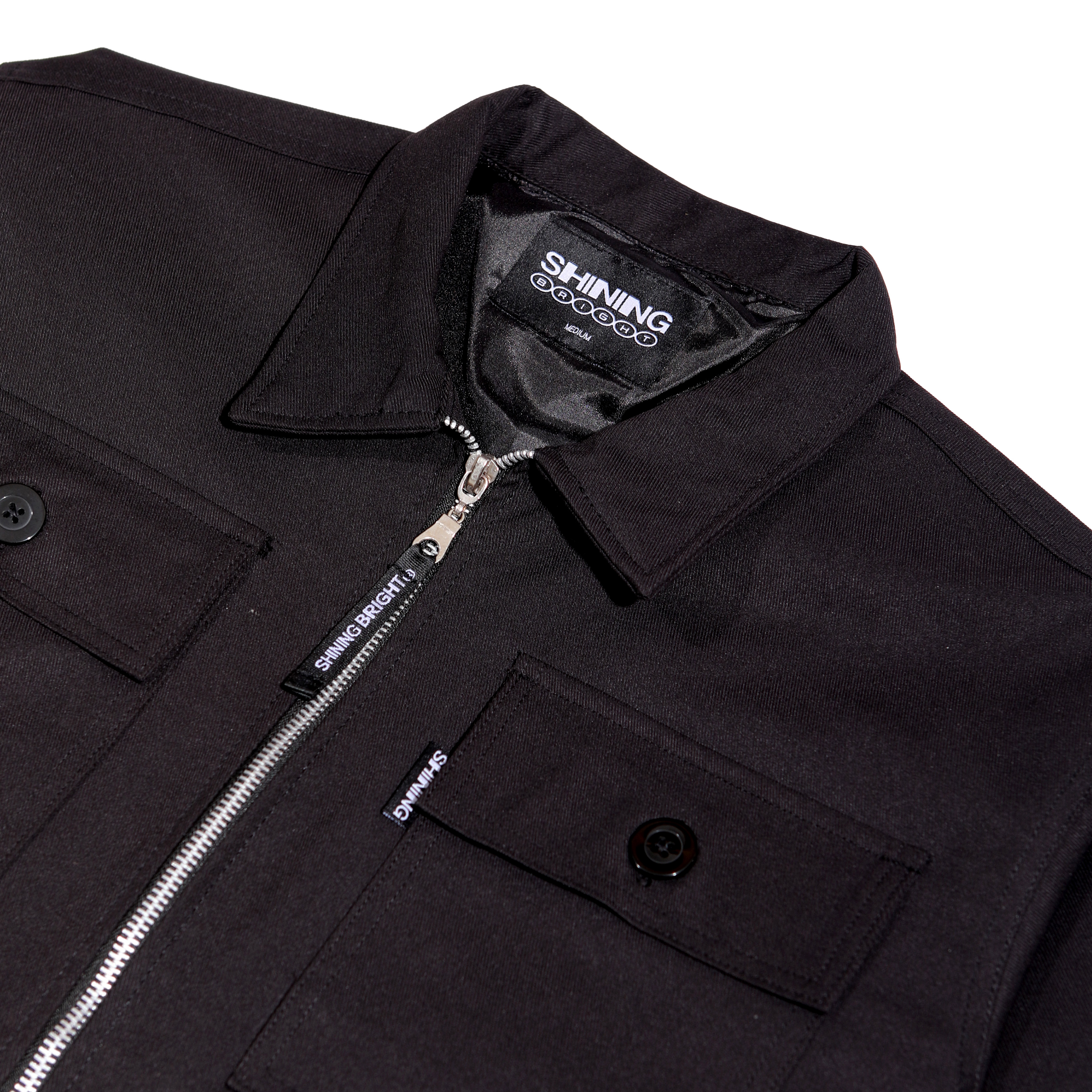 Shining Bright Chore Twill Jacket - Black