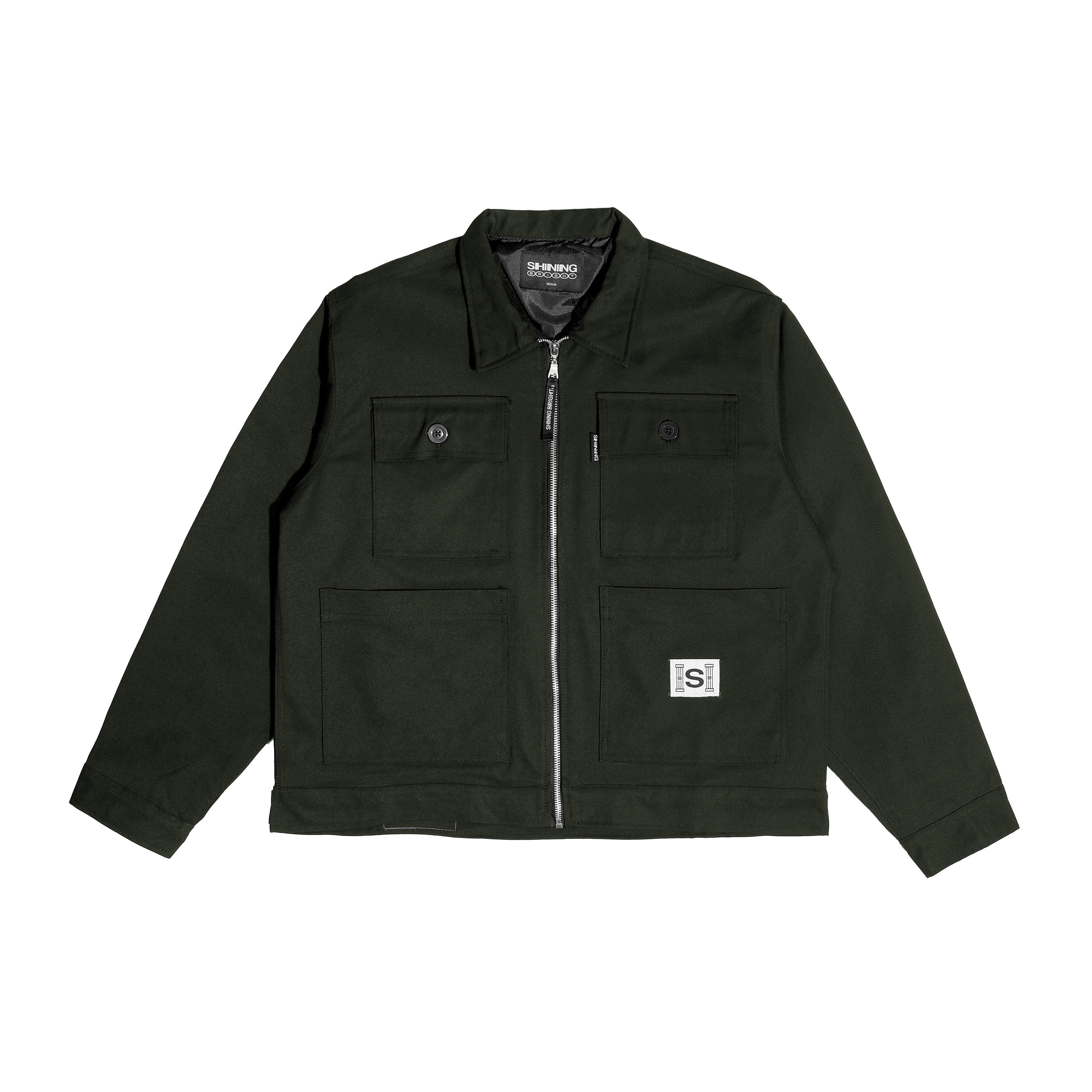 Shining Bright Chore Twill Jacket - Army