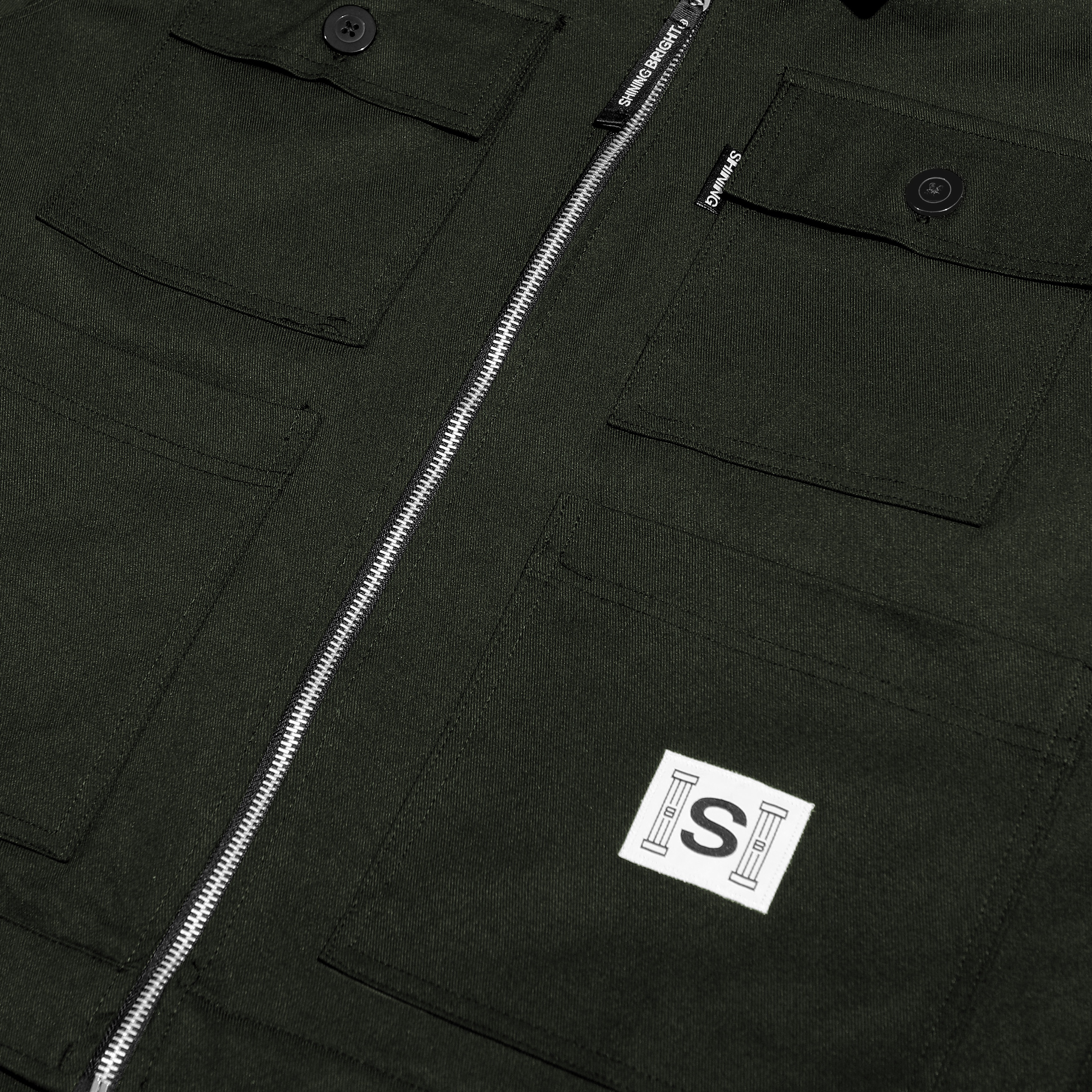 Shining Bright Chore Twill Jacket - Army