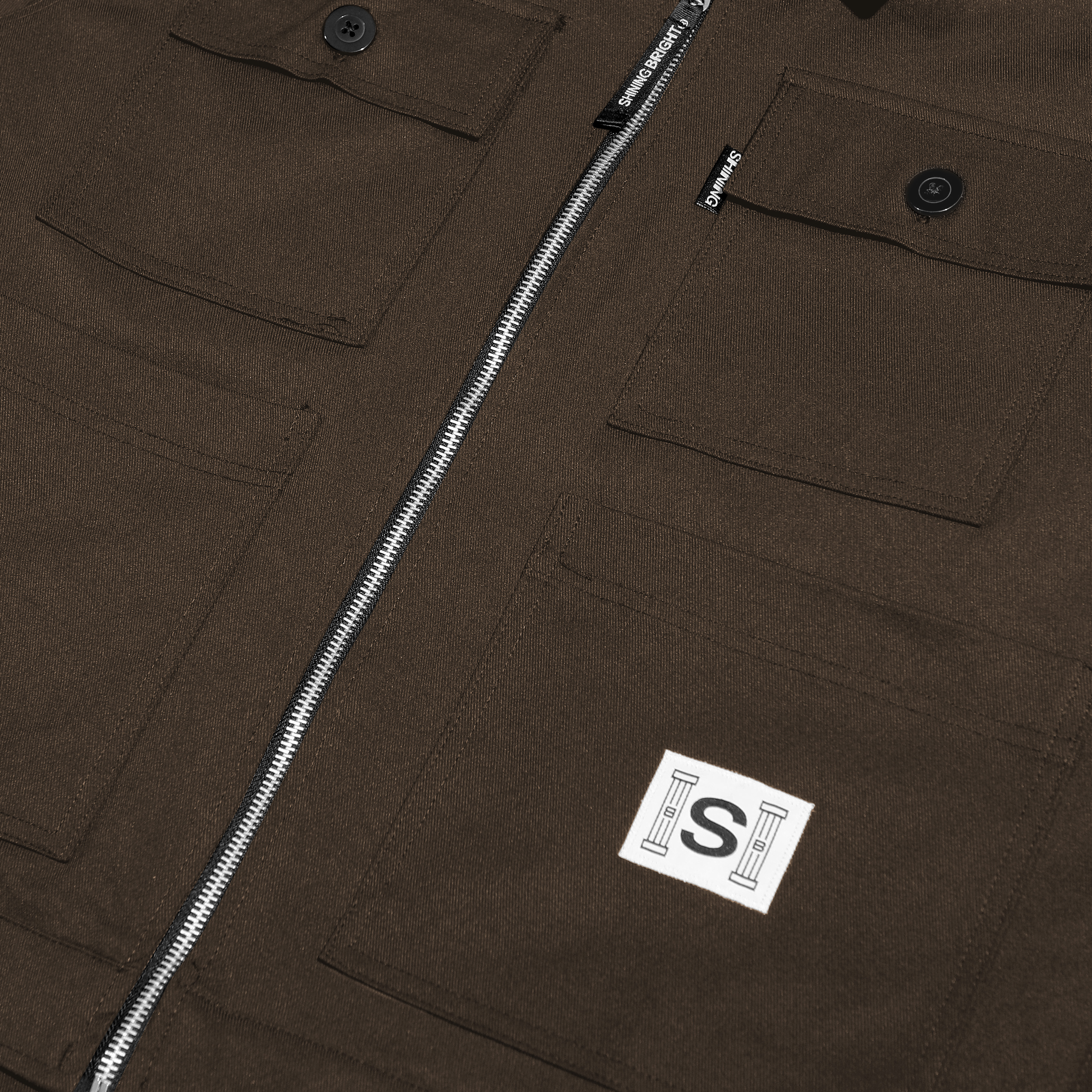 Shining Bright Chore Twill Jacket - Dark Brown