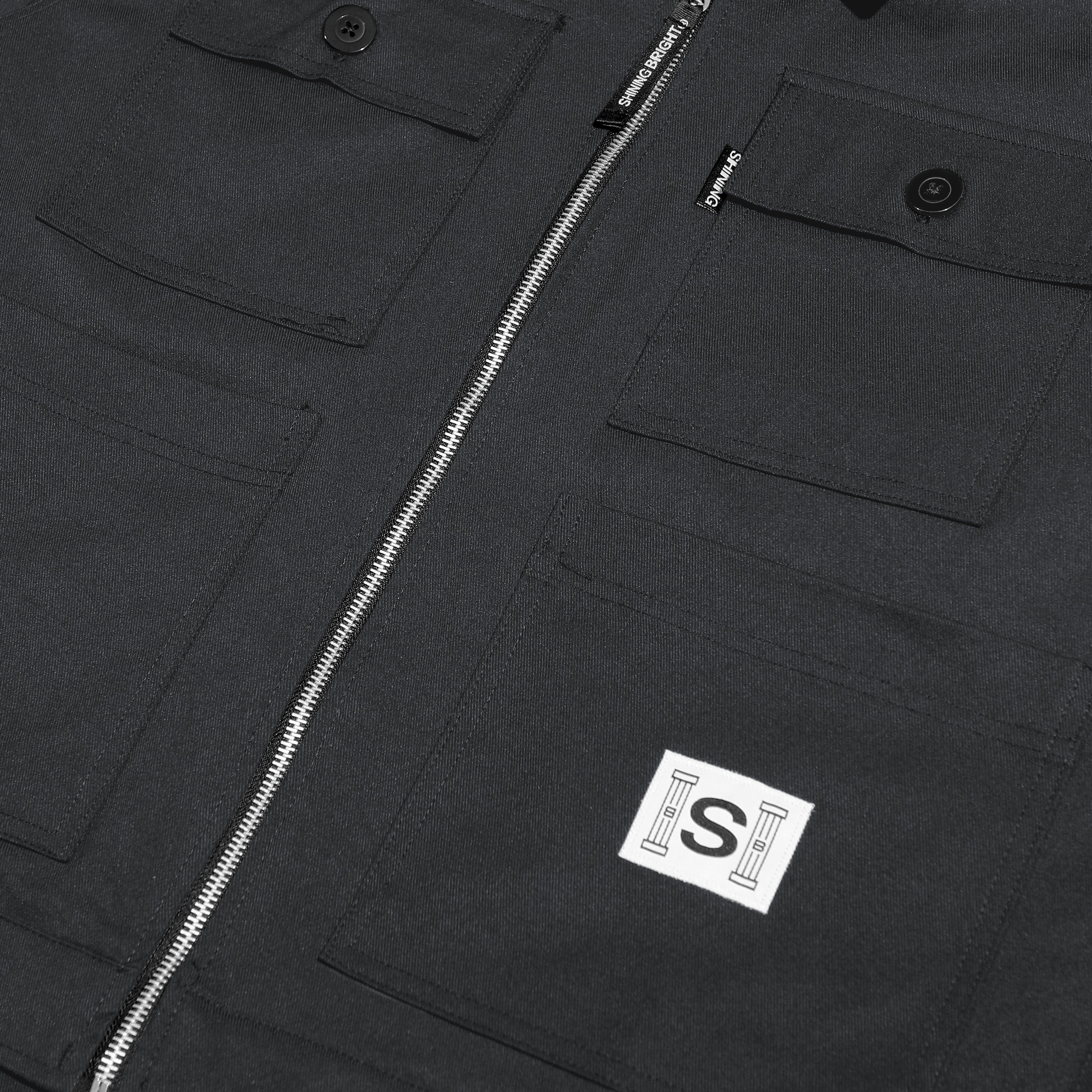 Shining Bright Chore Twill Jacket - Dark Grey