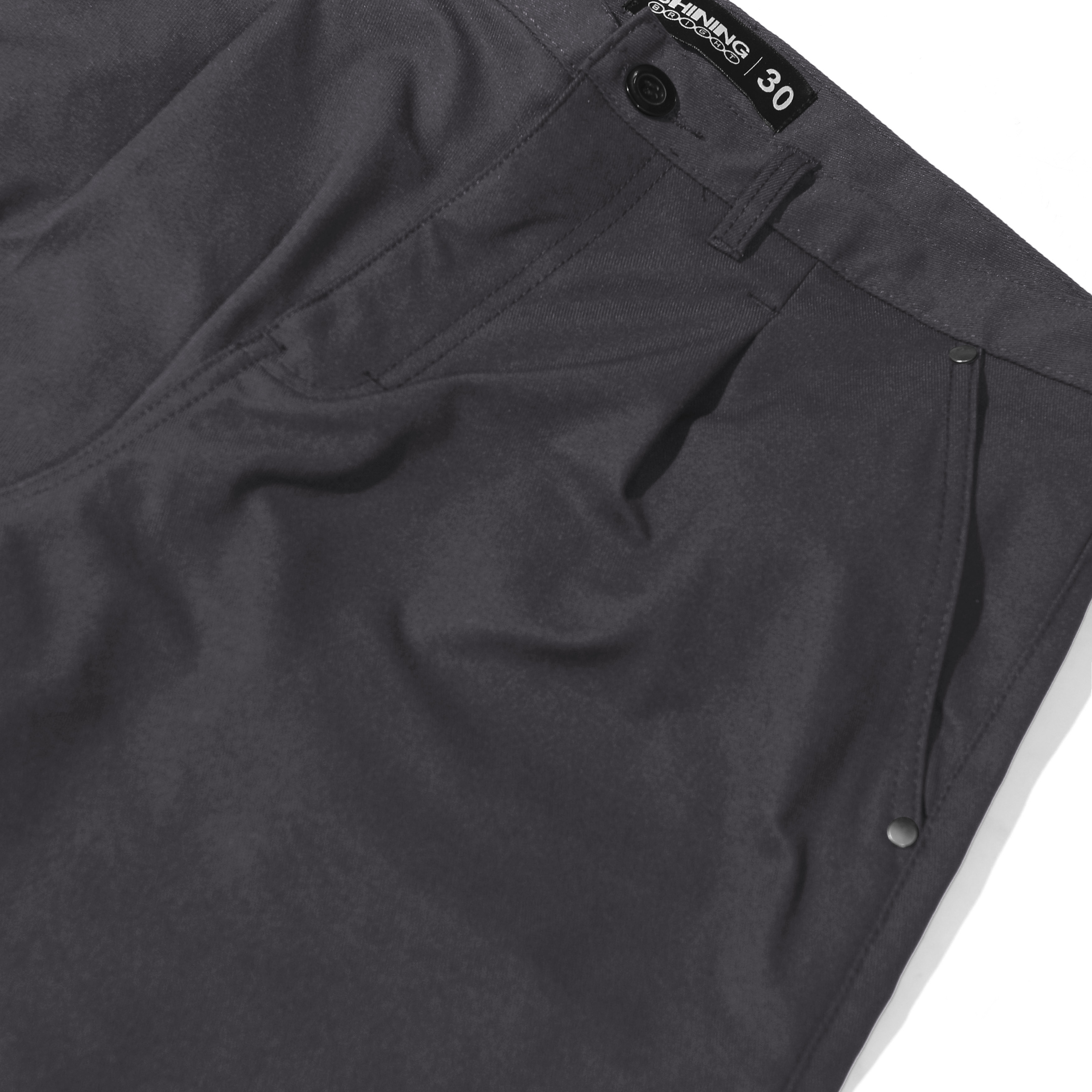 Shining Bright Rample Barrel Long Pants - Dark Grey