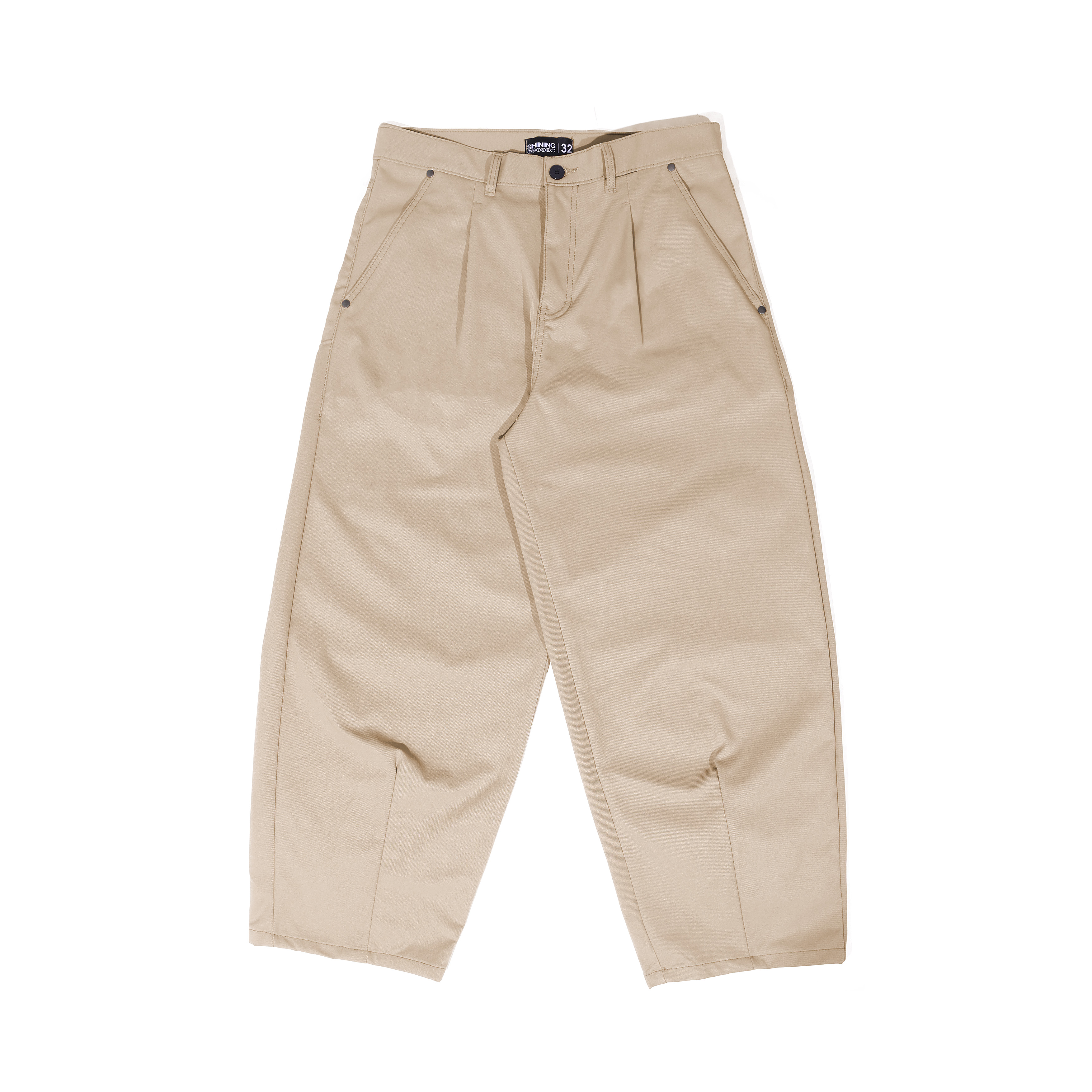 Shining Bright Rample Barrel Long Pants - Brown