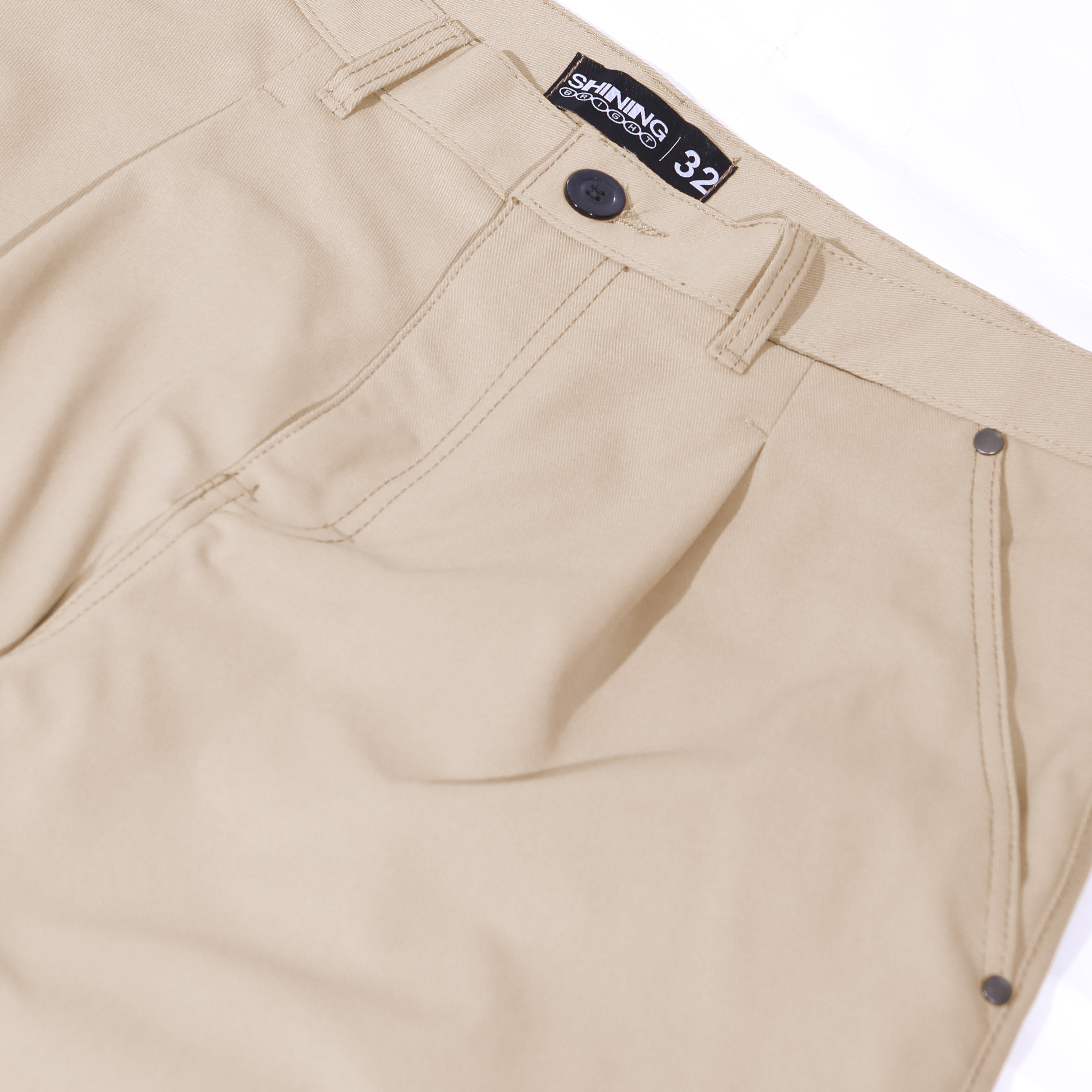 Shining Bright Rample Barrel Long Pants - Brown
