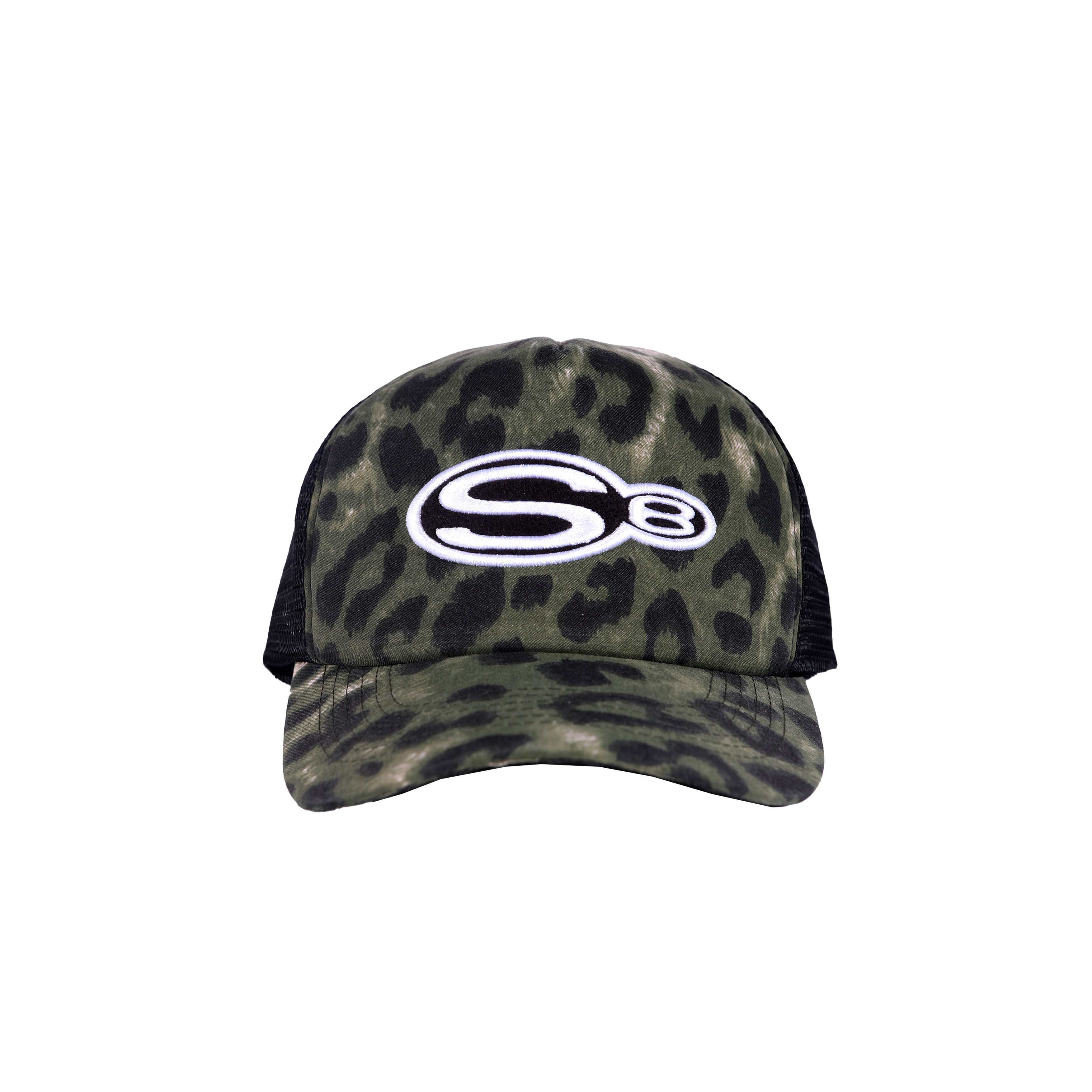 Shining Bright Leopard Trucker Cap - Green