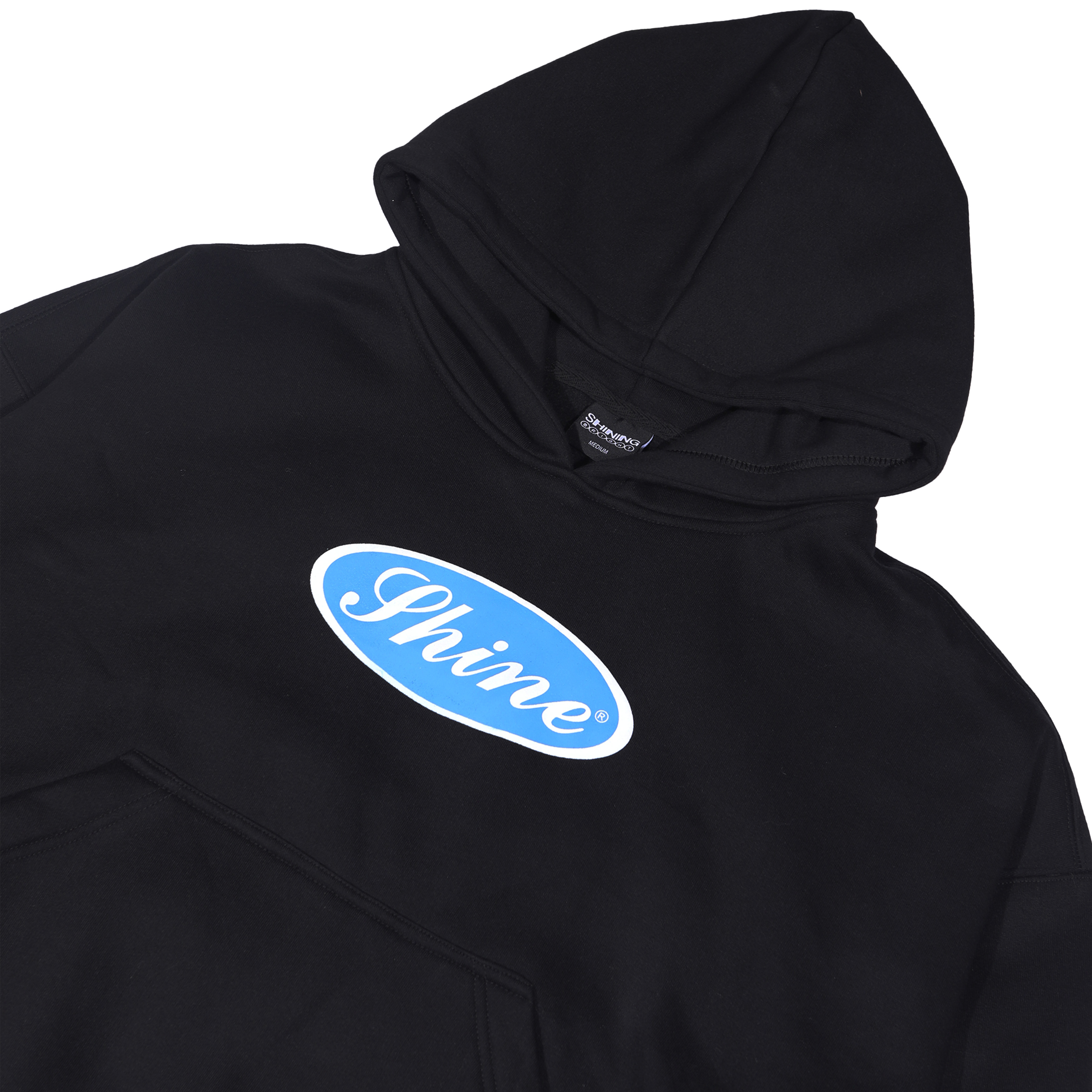 Shining Bright Blooming Pullover Hoodie - Black