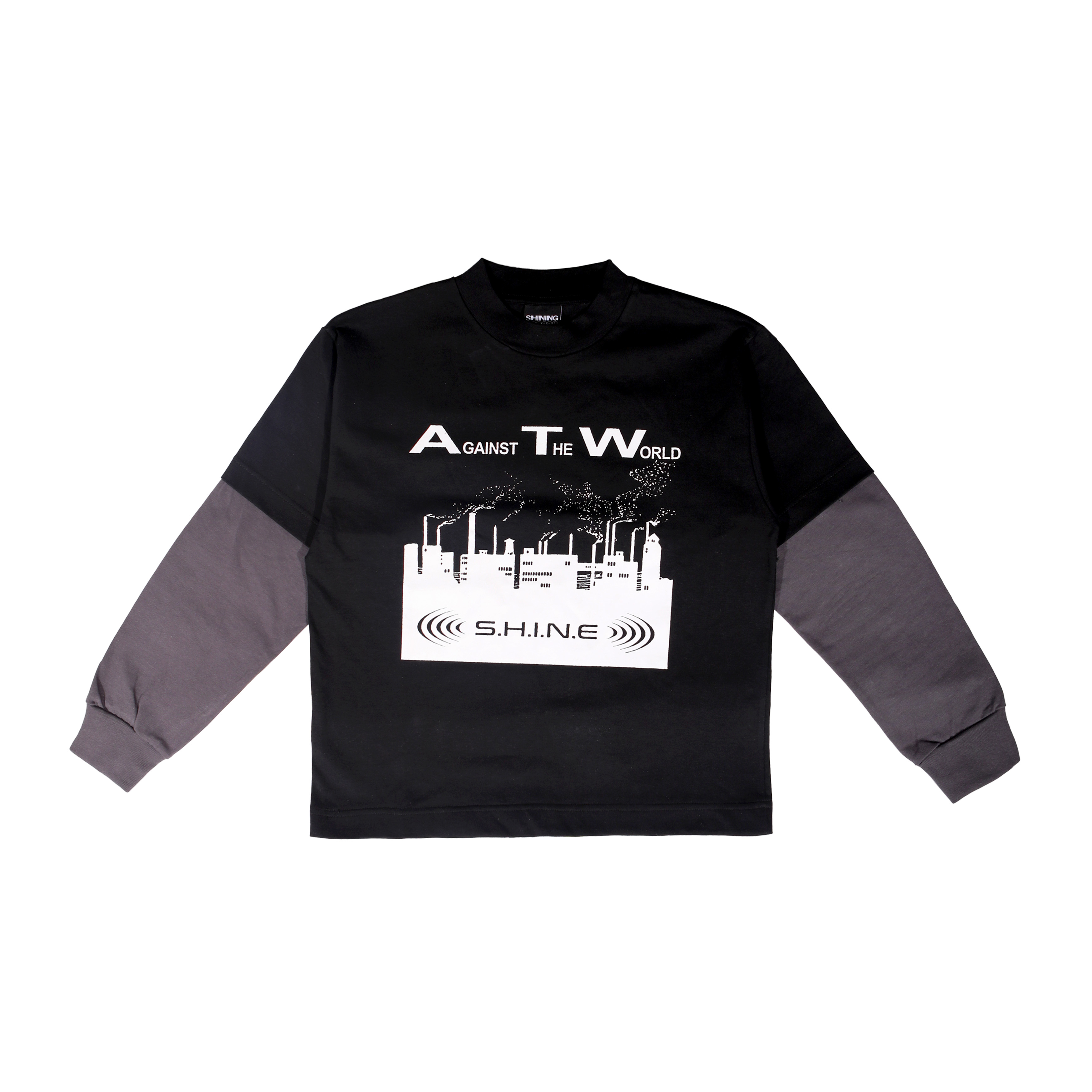 Shining Bright Against Longsleeve Tshirt - Black