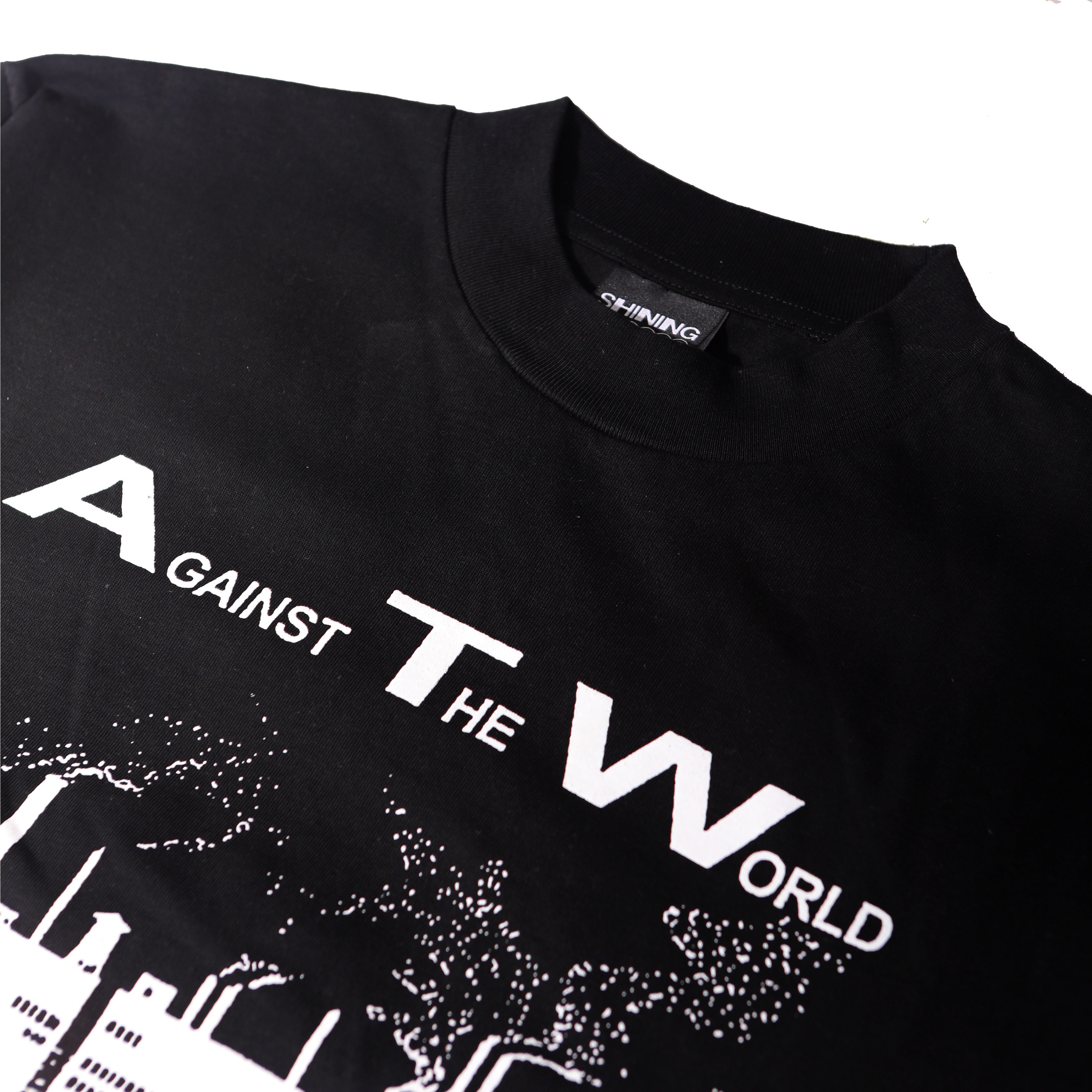 Shining Bright Against Longsleeve Tshirt - Black