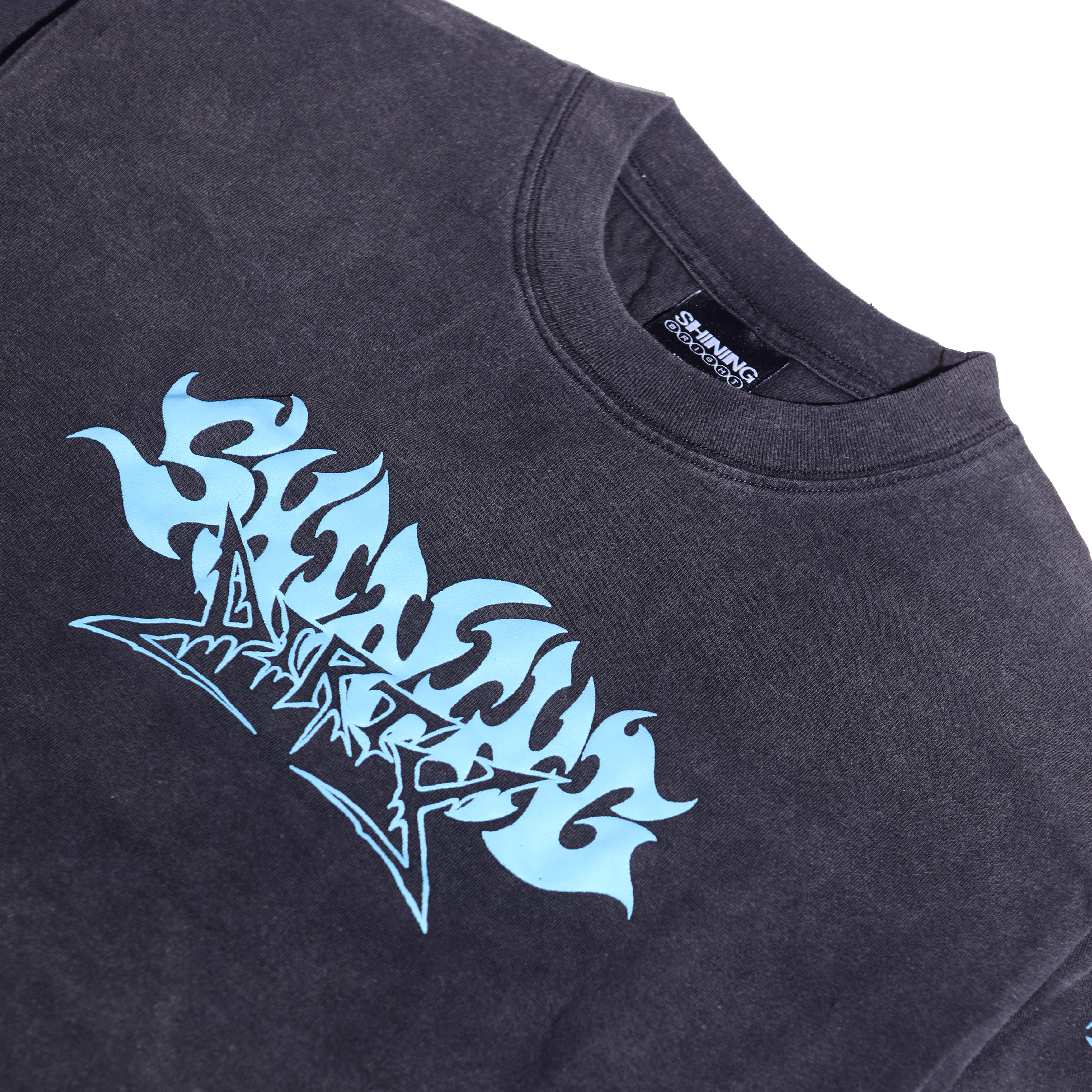 Shining Bright X Dirty Land Washed LS Tshirt - Black