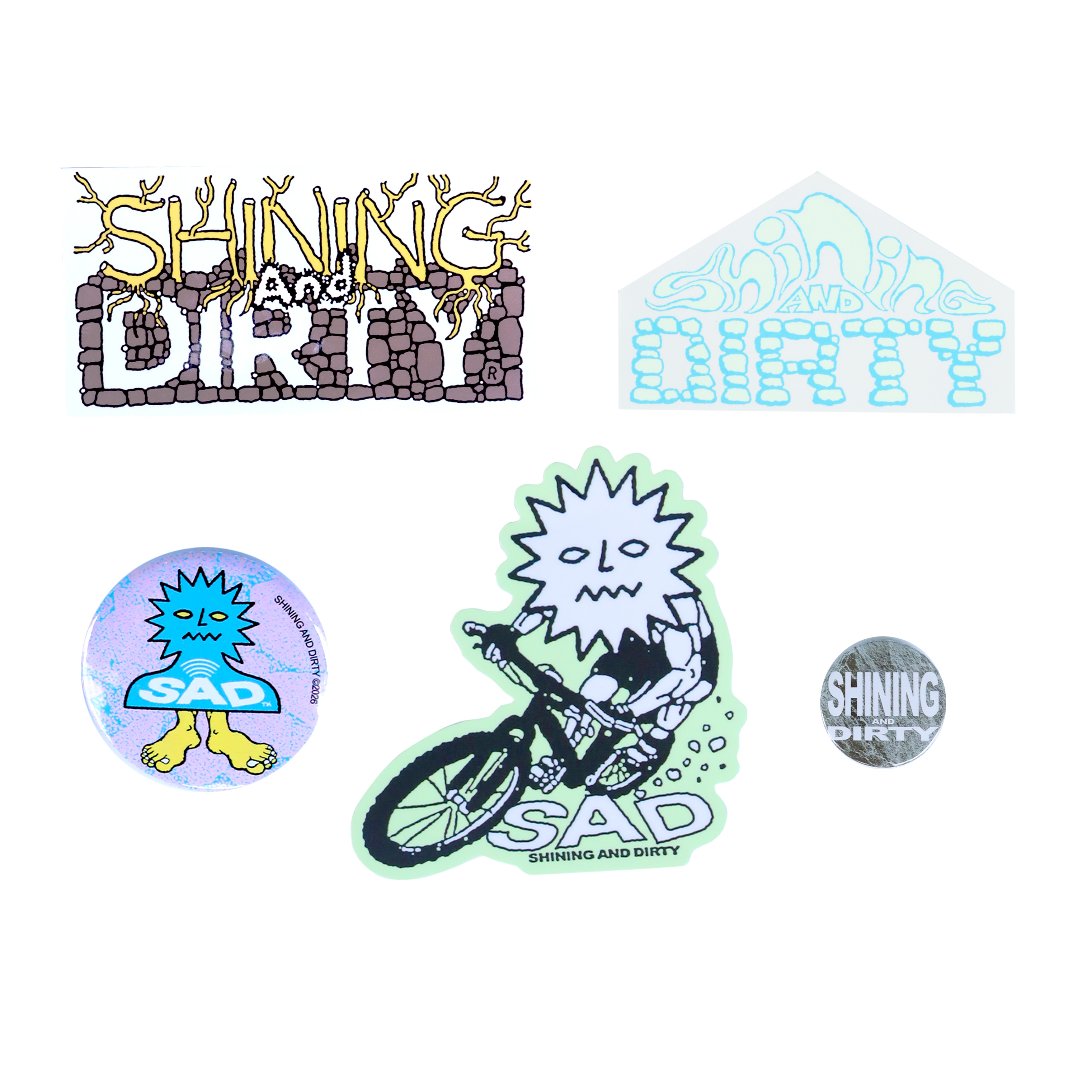 Shining Bright X Dirty Land Sticker Pack