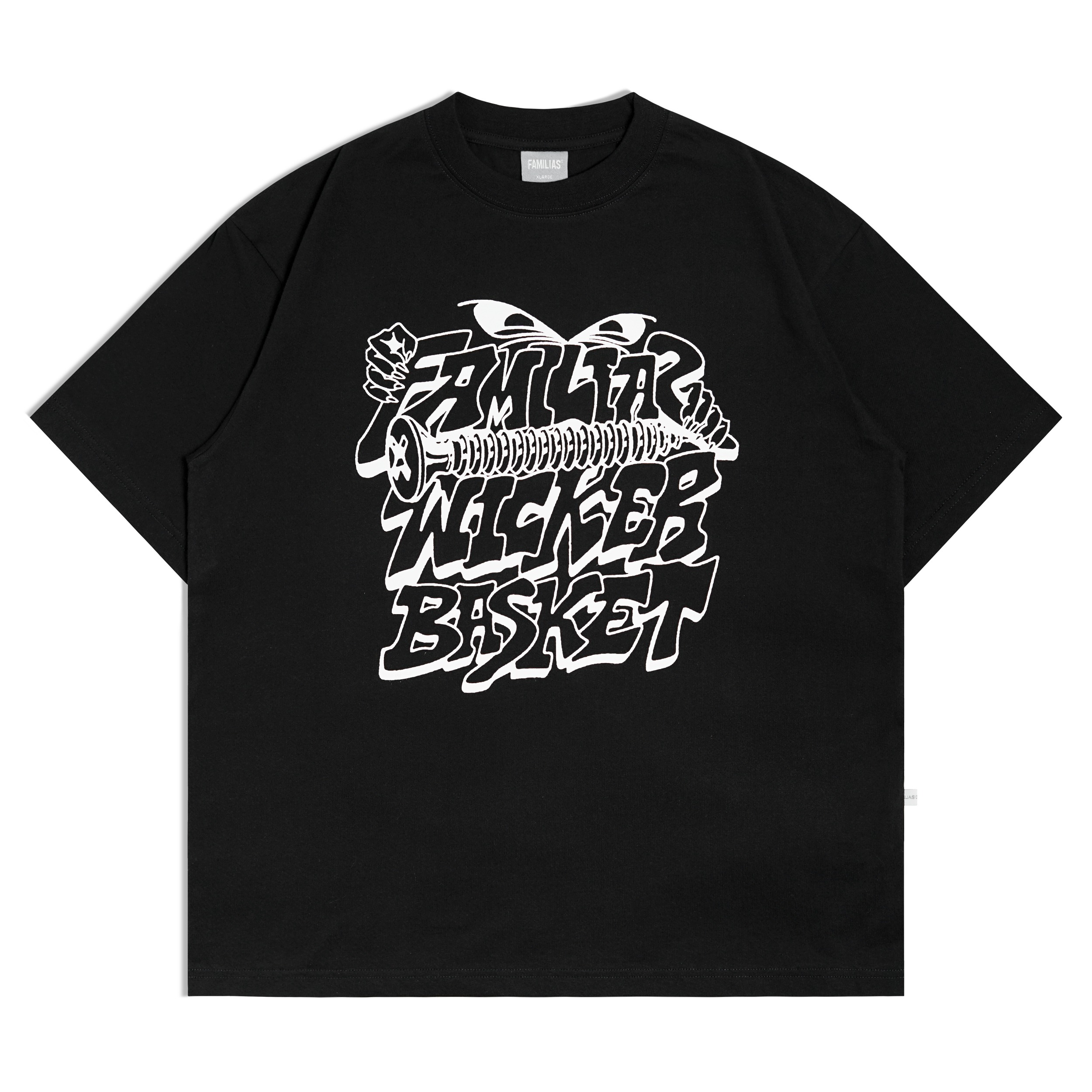 Familias® x Wicker Basket - Black T-Shirt - Wicker Bc