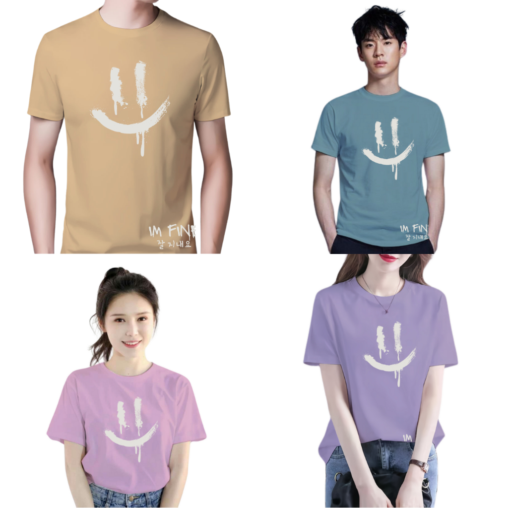 Orora Kaos Pria Lengan Pendek Korea Im Fine - T-shirt Unisex Baju Sablon High Quality ORKL 28