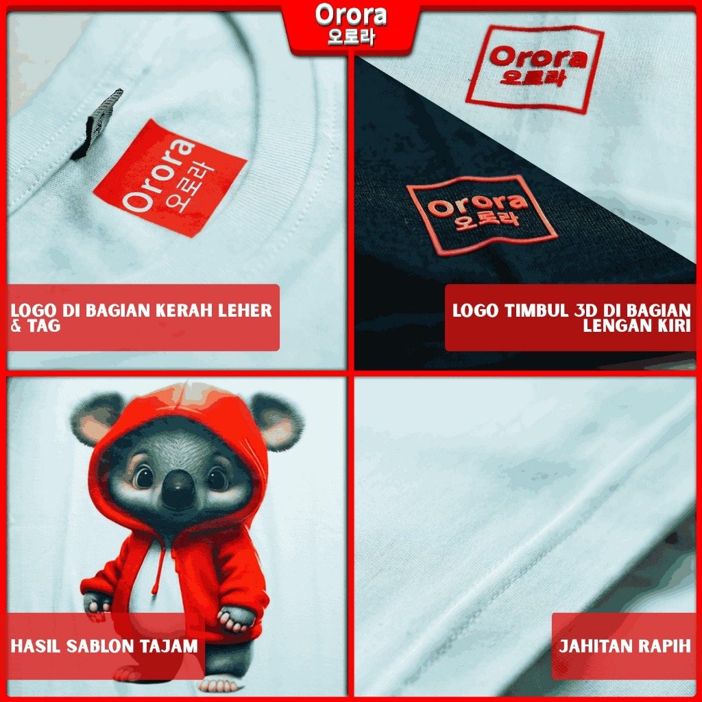 Orora Kaos Pria Lengan Pendek Korea Im Fine - T-shirt Unisex Baju Sablon High Quality ORKL 28