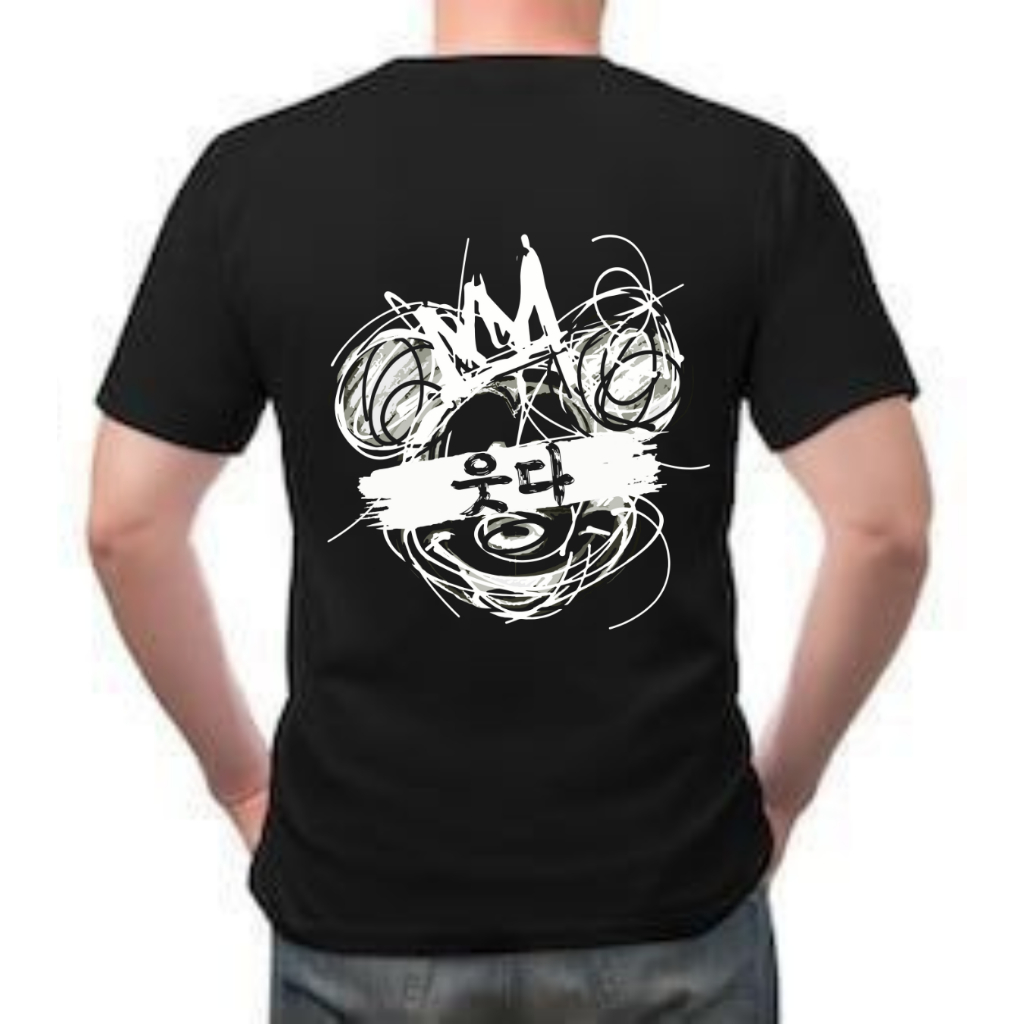 Orora Kaos Pria Lengan Pendek Korea Art Fake Happines - Baju Distro T-shirt Pria Atasan ORKL 75