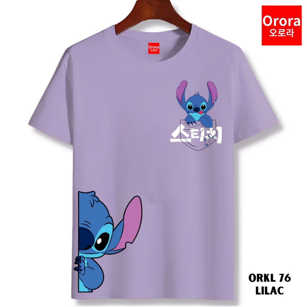 Orora Kaos Pria Distro Cartoon Cute Blue Monster - T-shirt Unisex Baju Lengan Pendek Sablon ORKL 76