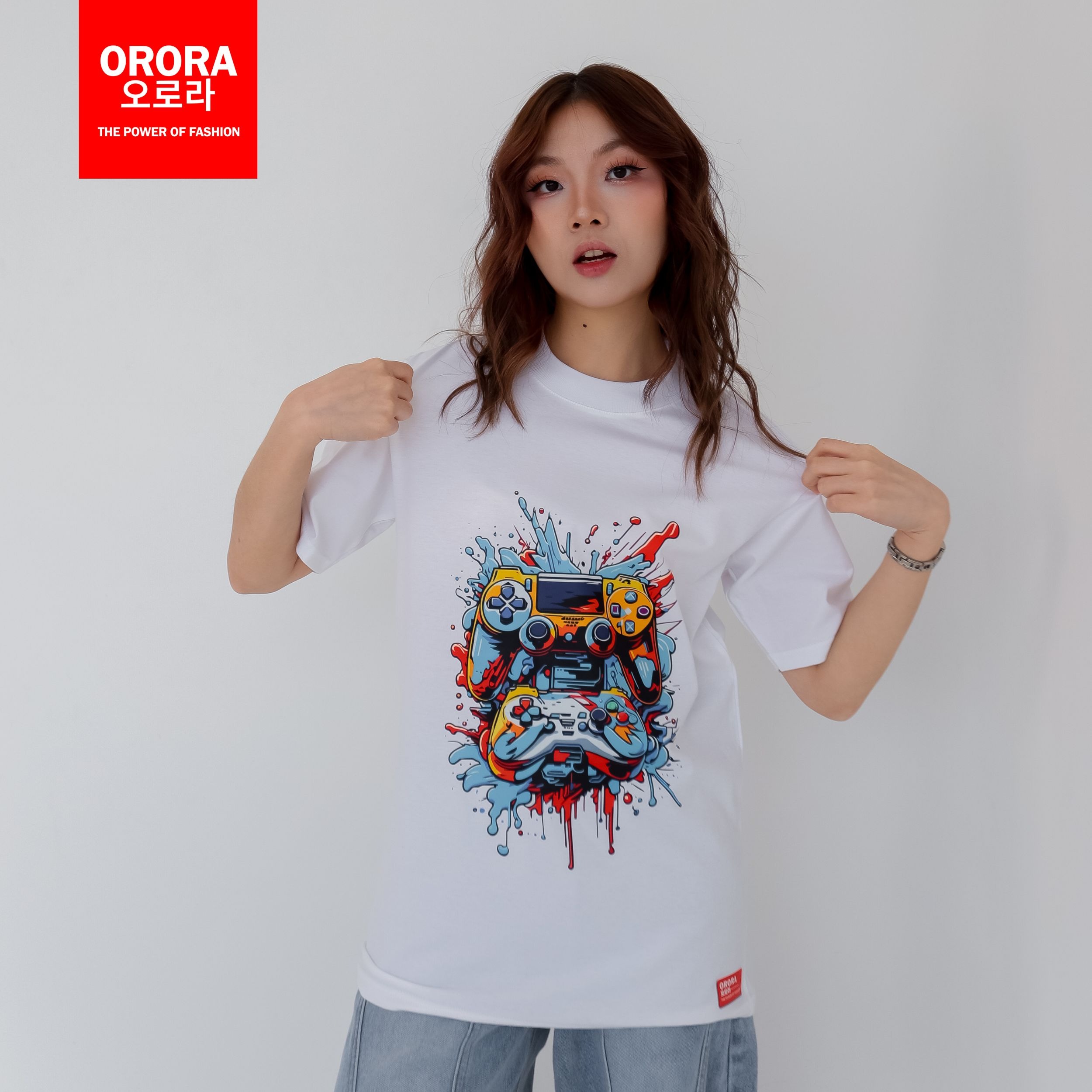 Orora Kaos Pria Dewasa Stik Gaming Gamers - T-shirt Unisex Baju Lengan Pendek Atasan ORGM 01