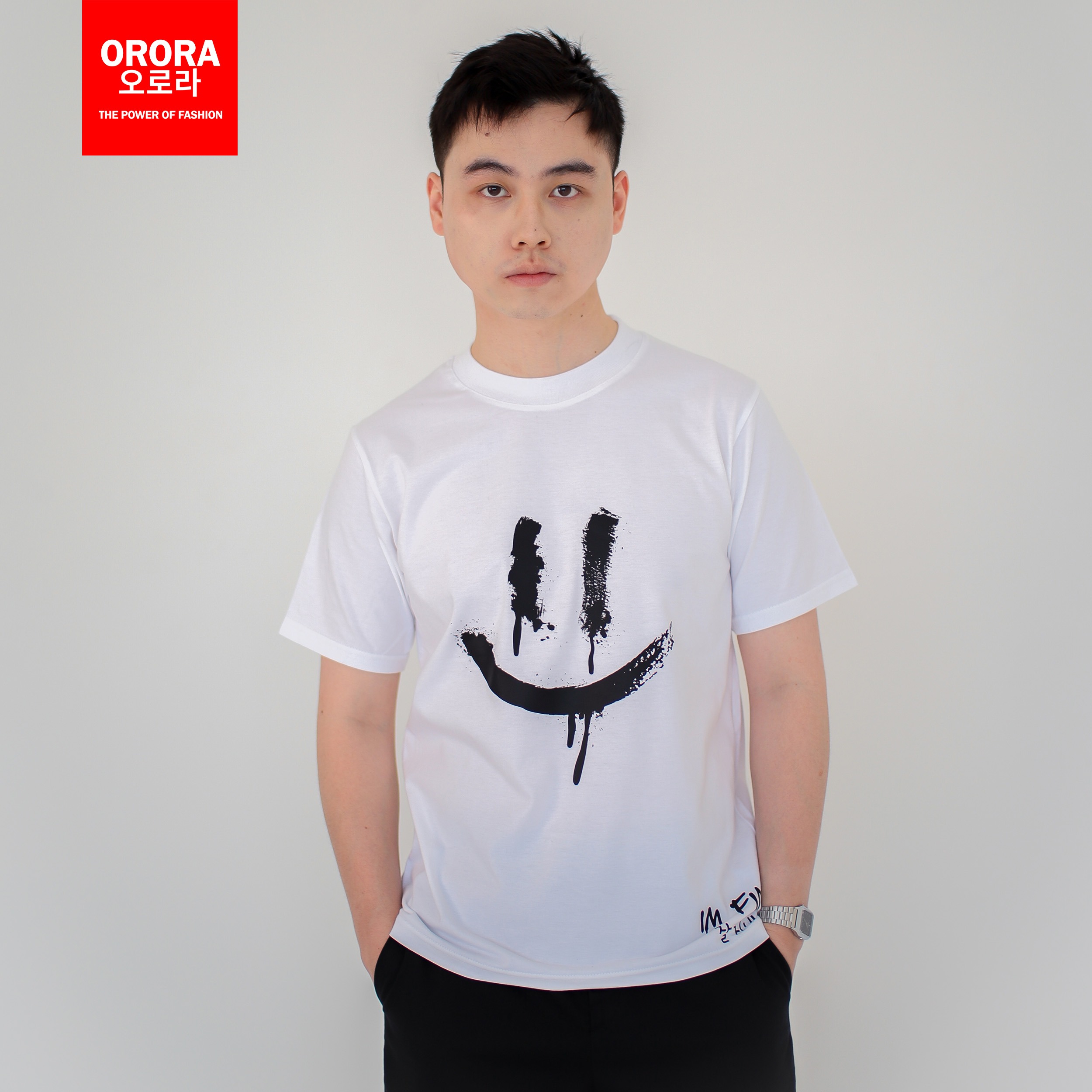 Orora Kaos Pria Lengan Pendek Korea Im Fine - T-shirt Unisex Baju Sablon High Quality ORKL 28