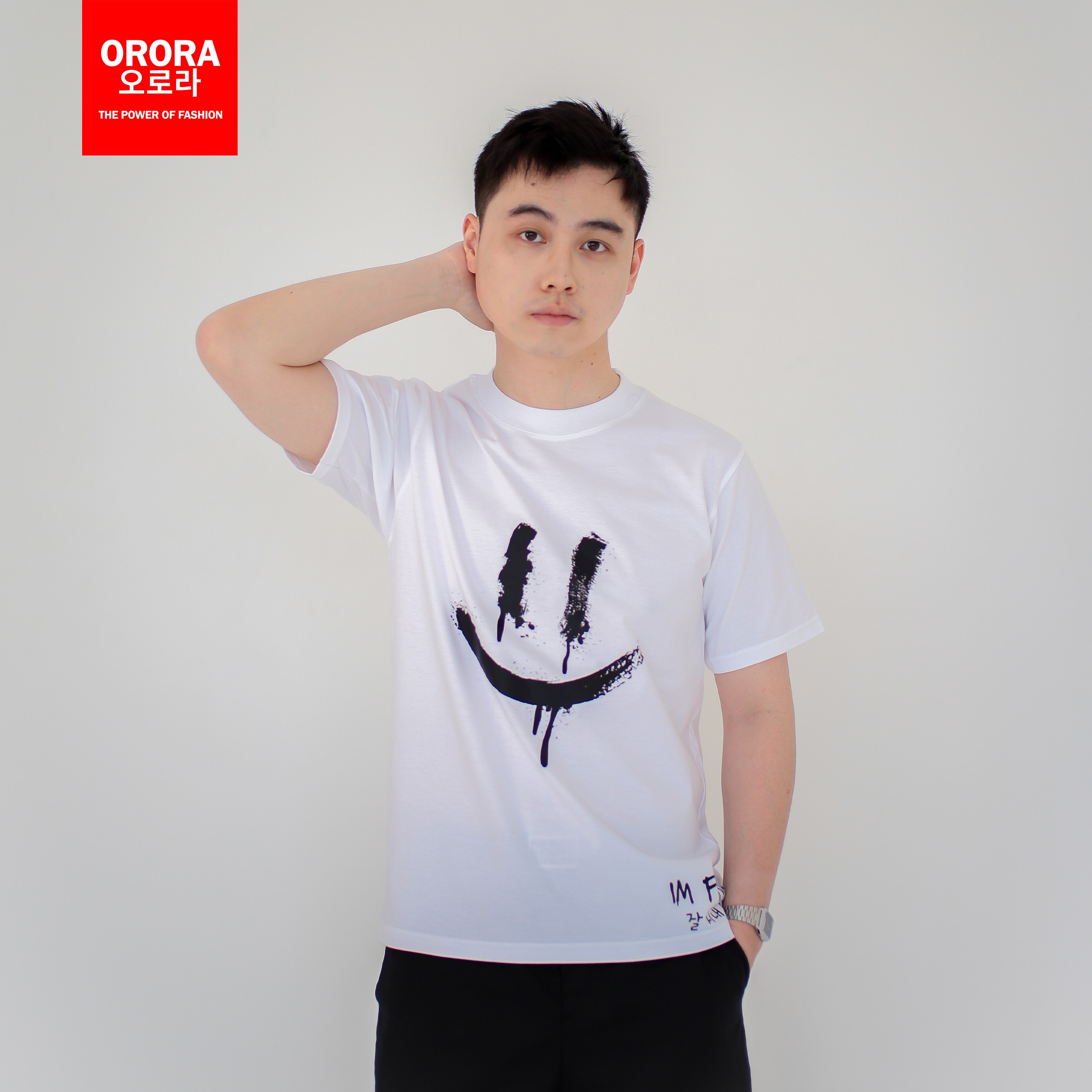 Orora Kaos Pria Lengan Pendek Korea Im Fine - T-shirt Unisex Baju Sablon High Quality ORKL 28
