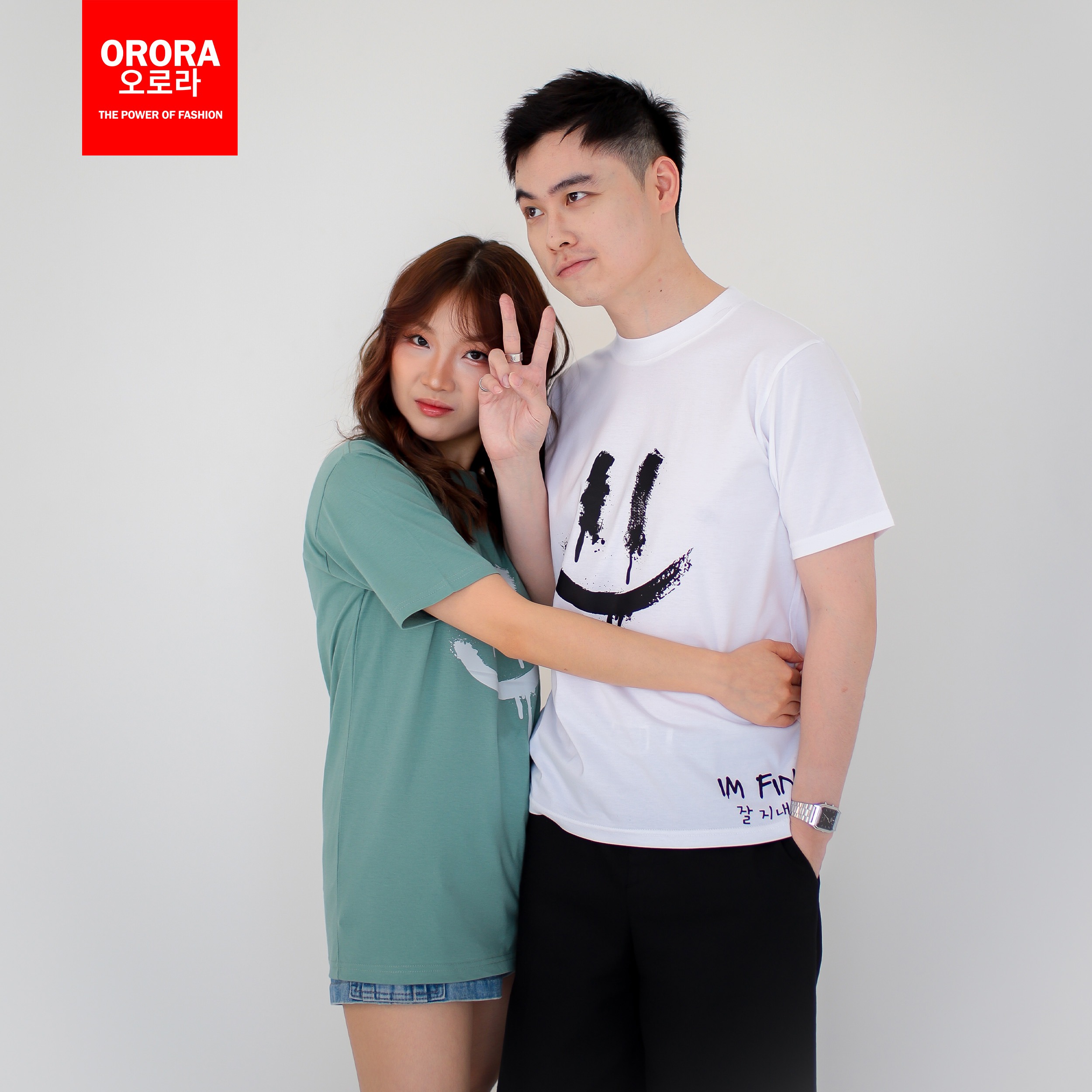Orora Kaos Pria Lengan Pendek Korea Im Fine - T-shirt Unisex Baju Sablon High Quality ORKL 28