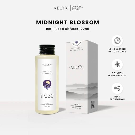 Image of Aelyx Refill Reed Diffuser Midnight Blossom 100ml