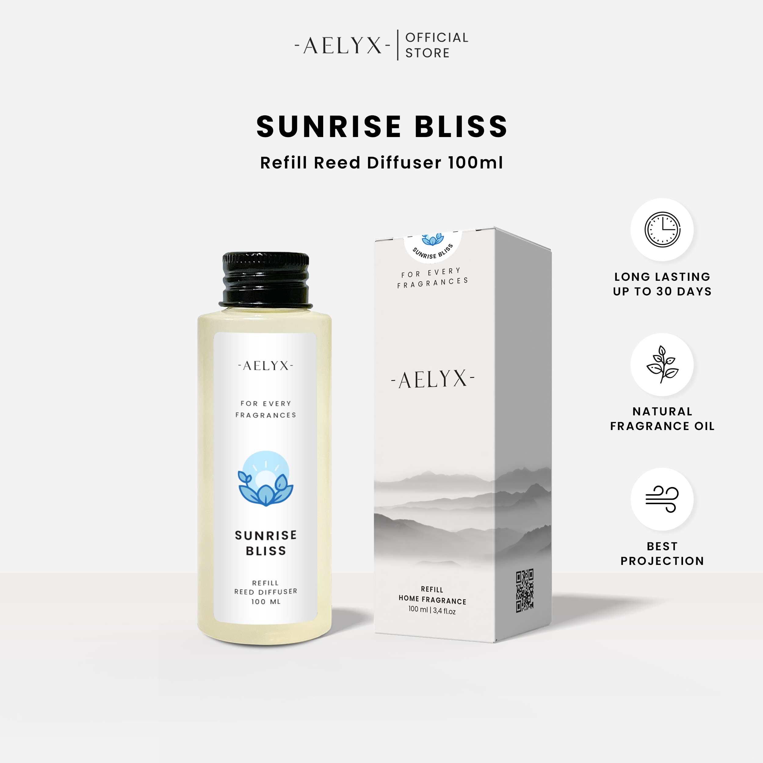 Aelyx Refill Reed Diffuser Sunrise Bliss 100ml