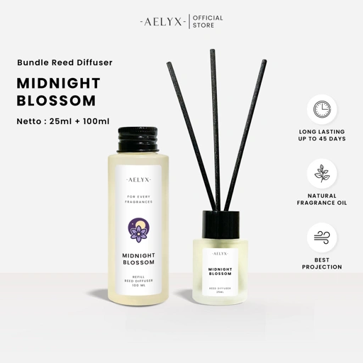 Image of Aelyx Bundle Diffuser Midnight Blossom 125ml