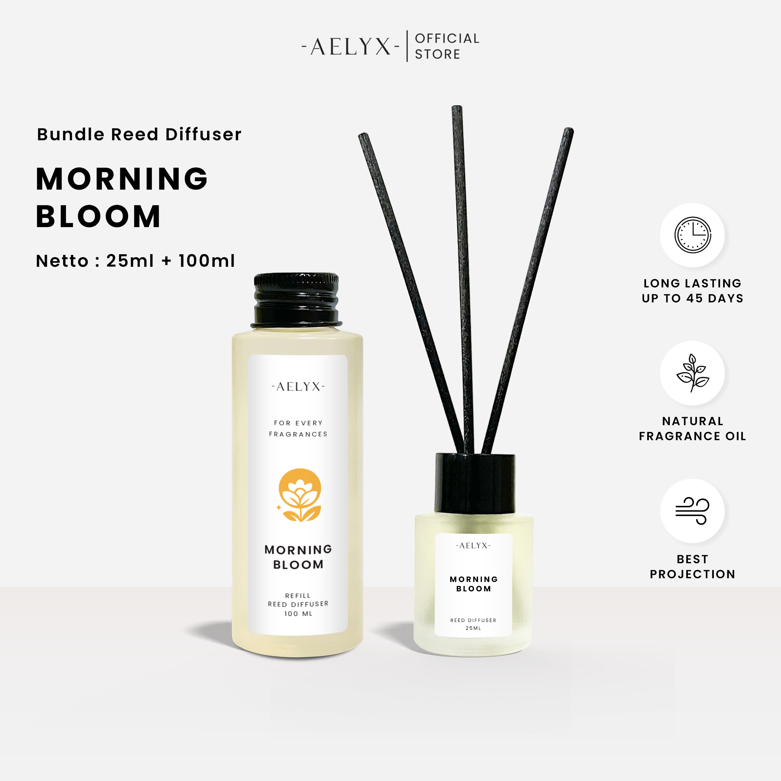 Aelyx Bundle Diffuser Morning Bloom 125ml