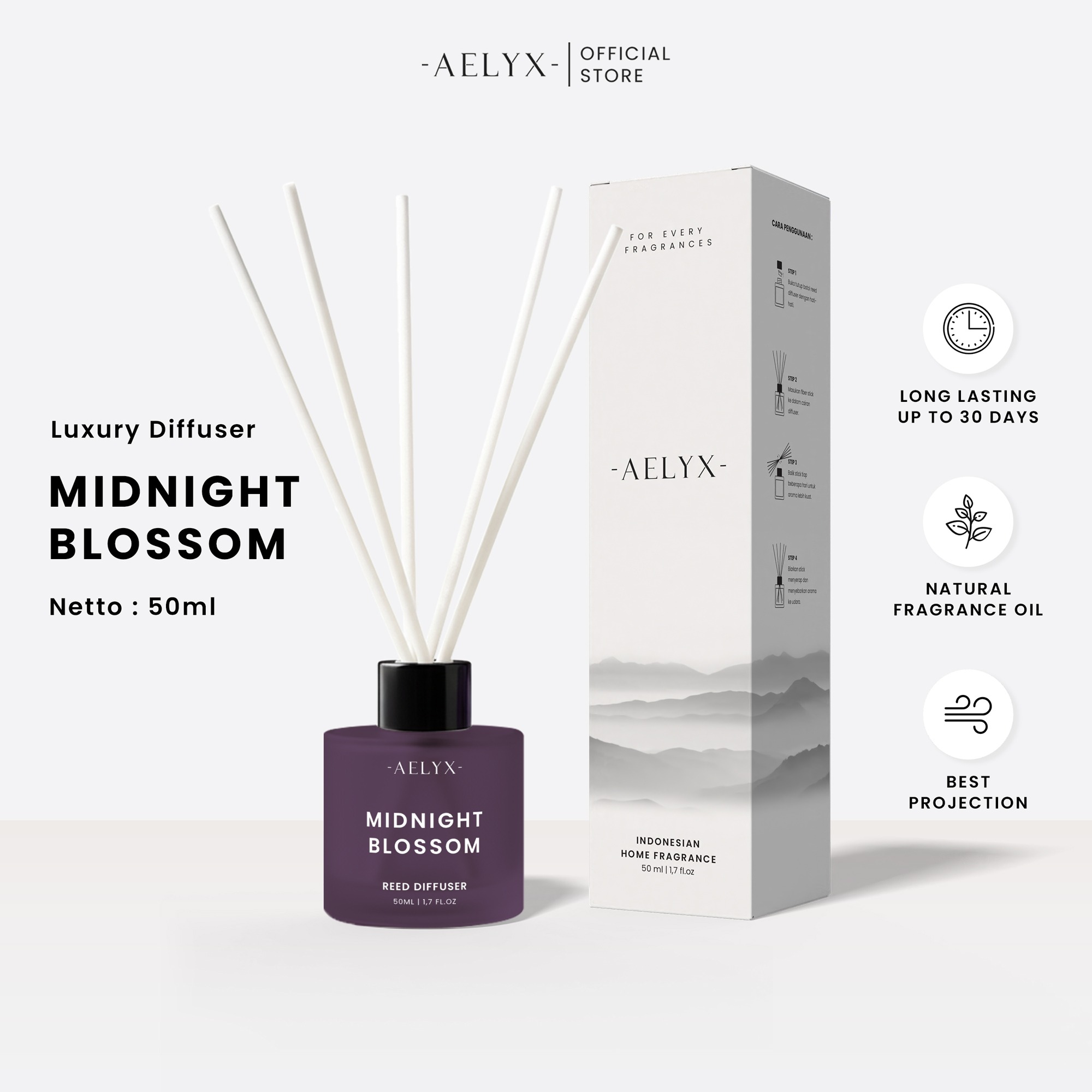 Aelyx Diffuser Midnight Blossom 50ml