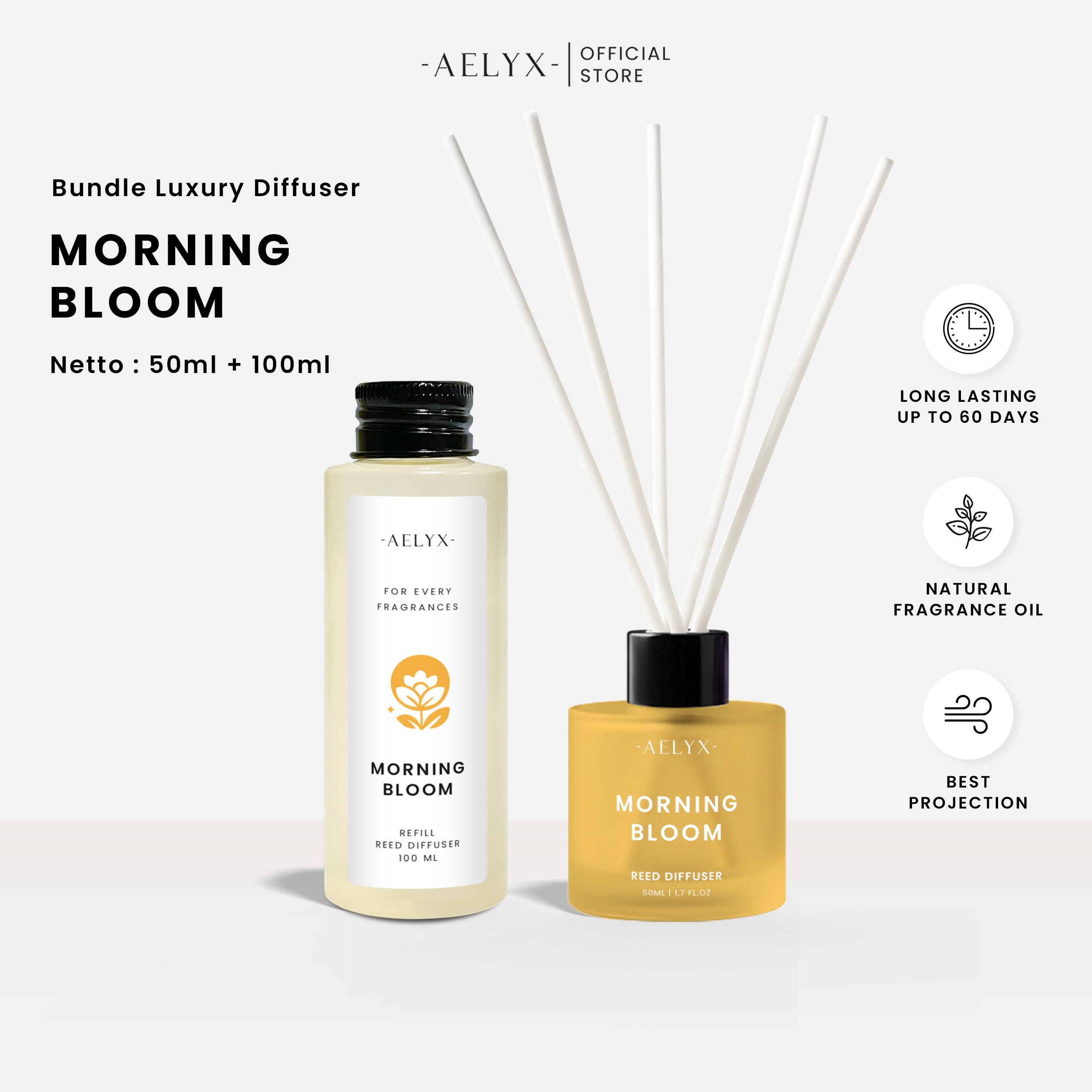 Aelyx Bundle Diffuser Morning Bloom 150ml