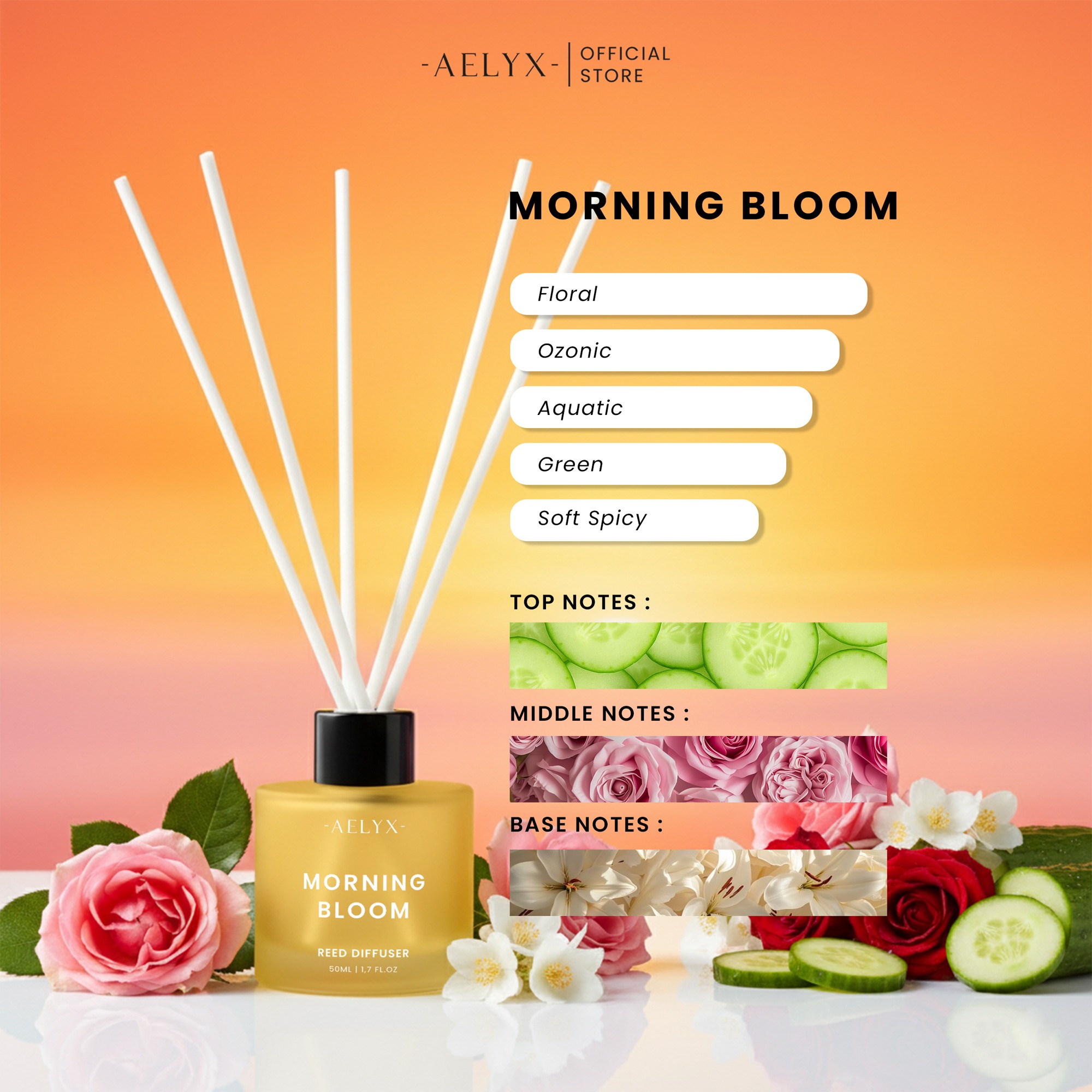 Aelyx Diffuser Morning Bloom 50ml