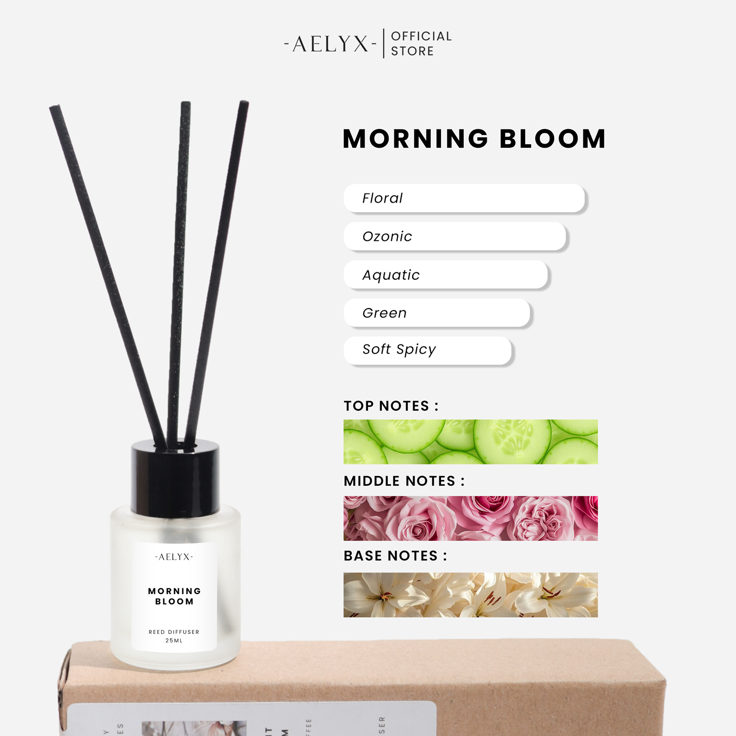 Aelyx Bundle Diffuser Morning Bloom 125ml