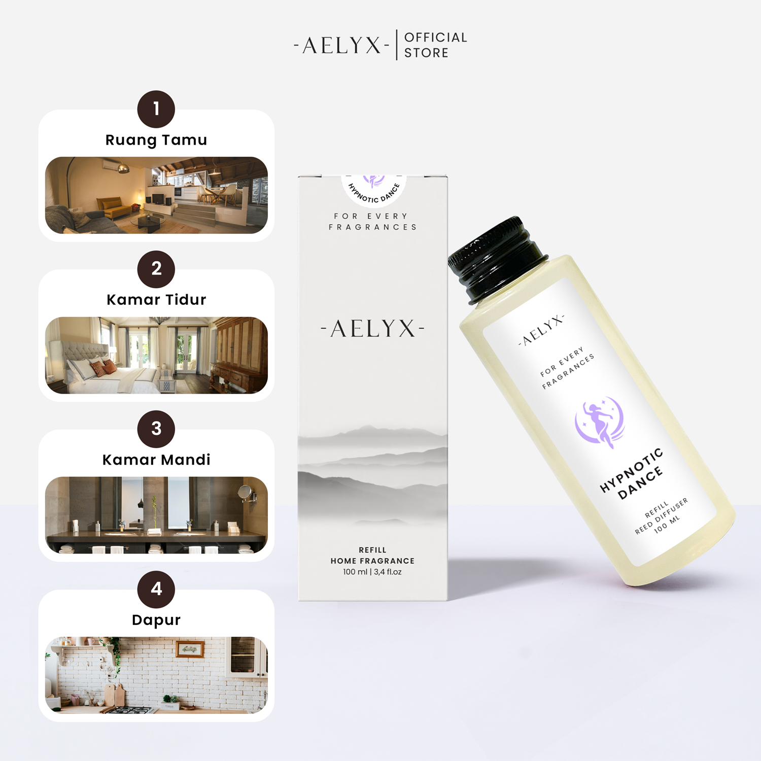 Aelyx Refill Reed Diffuser Hypnotic Dance 100ml