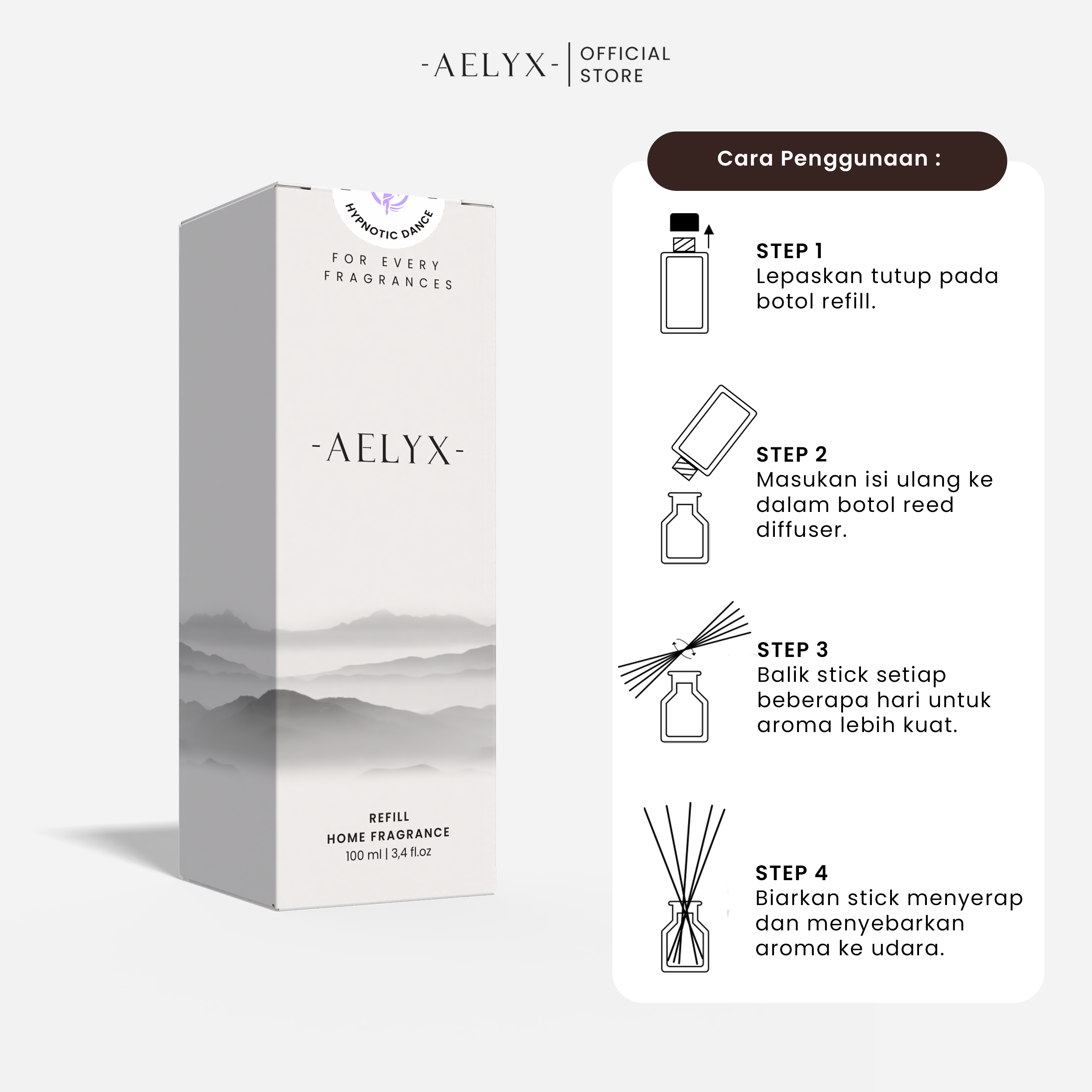 Aelyx Refill Reed Diffuser Hypnotic Dance 100ml