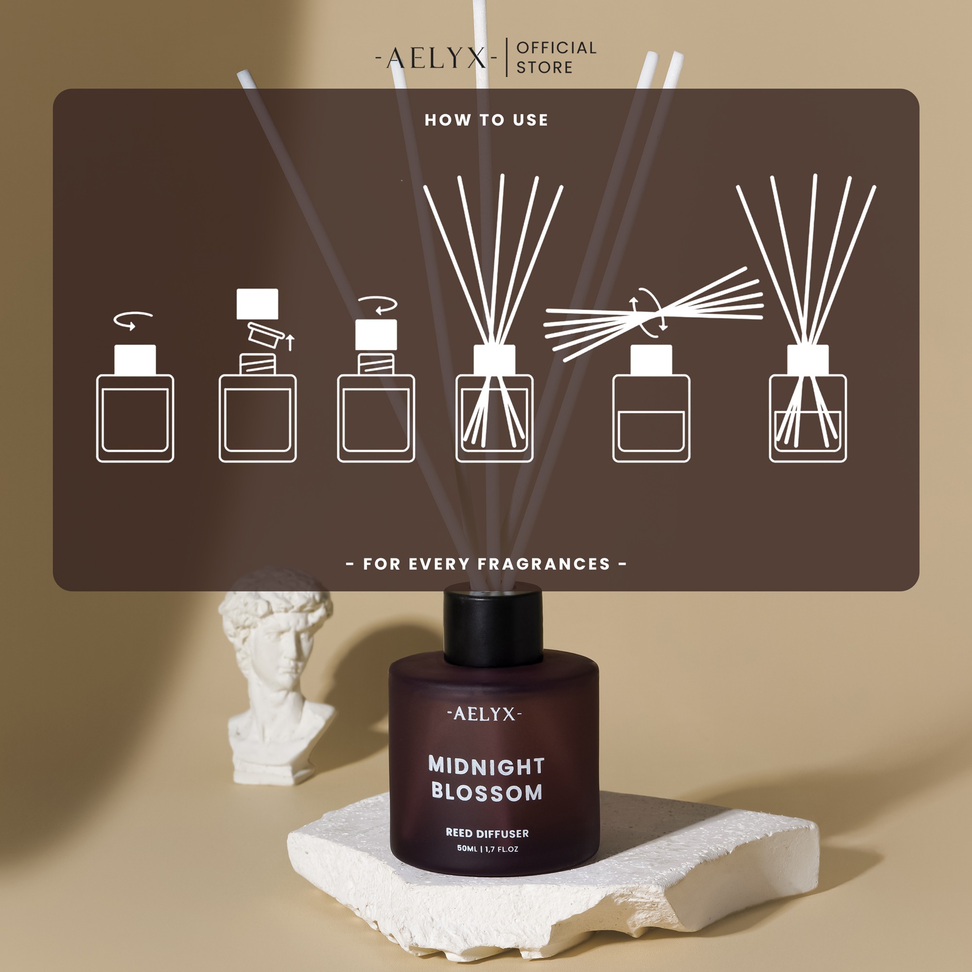 Aelyx Diffuser Midnight Blossom 50ml