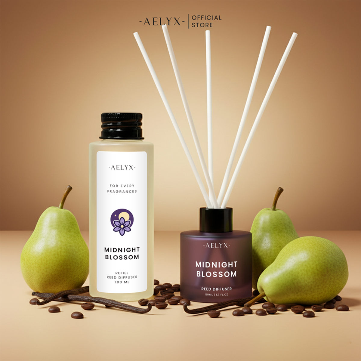 Aelyx Bundle Diffuser Midnight Blossom 150ml