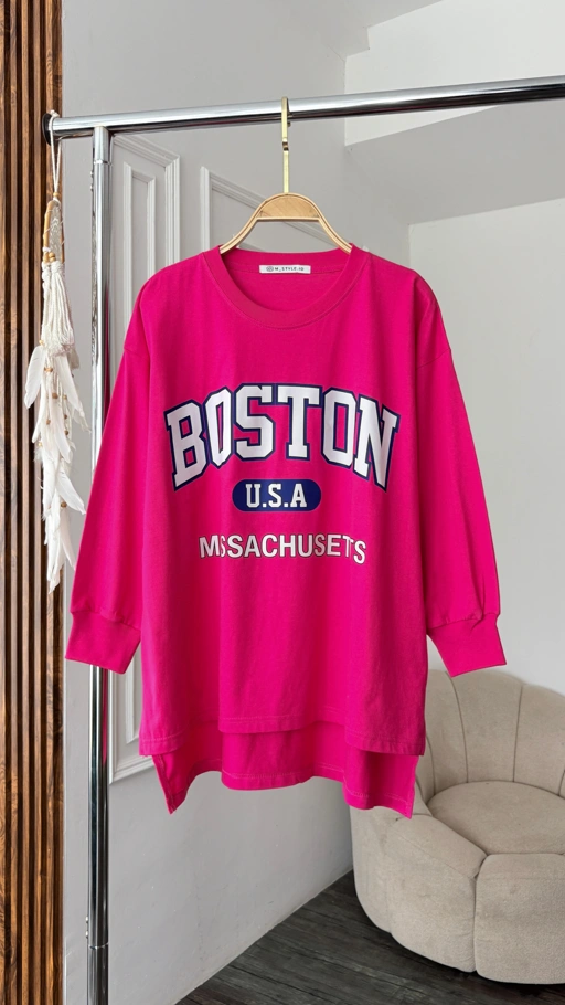 Image of Tshirt LS Fuschia