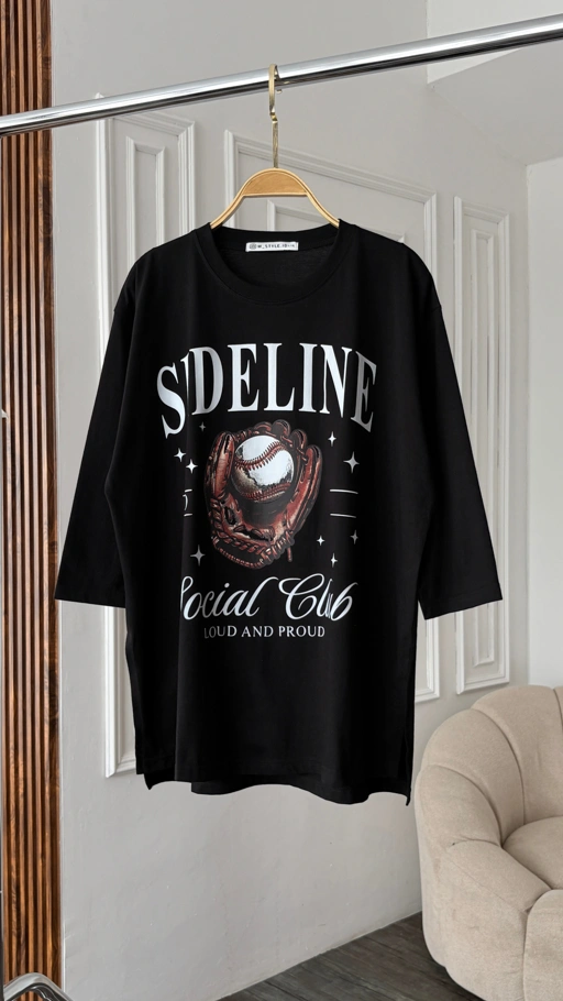 Image of Tshirt Tee Black Sport 