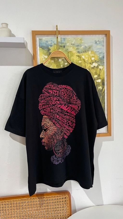Image of Tshirt OV African Woman Black