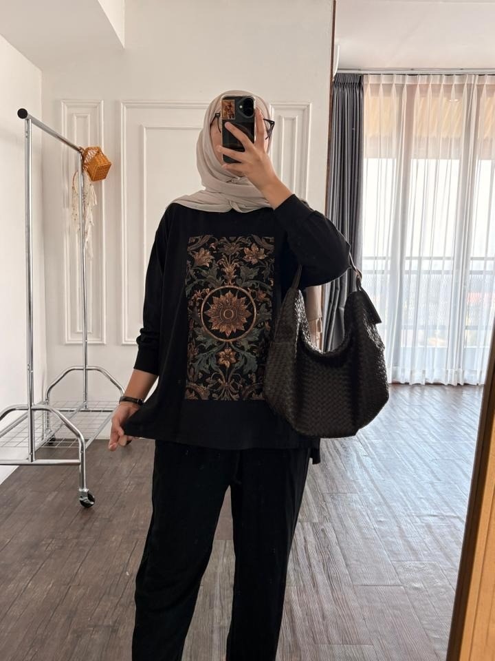 Tshirt LS Black
