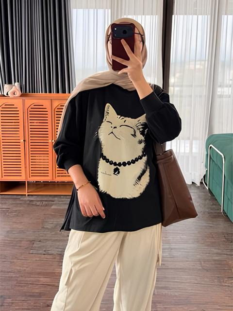 Tshirt LS Black