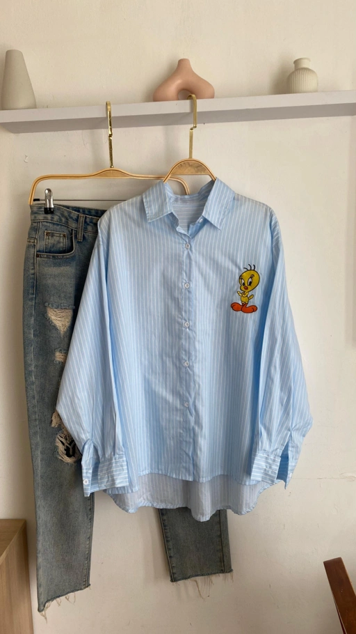 Image of Shirt Tweety Stripe Blue