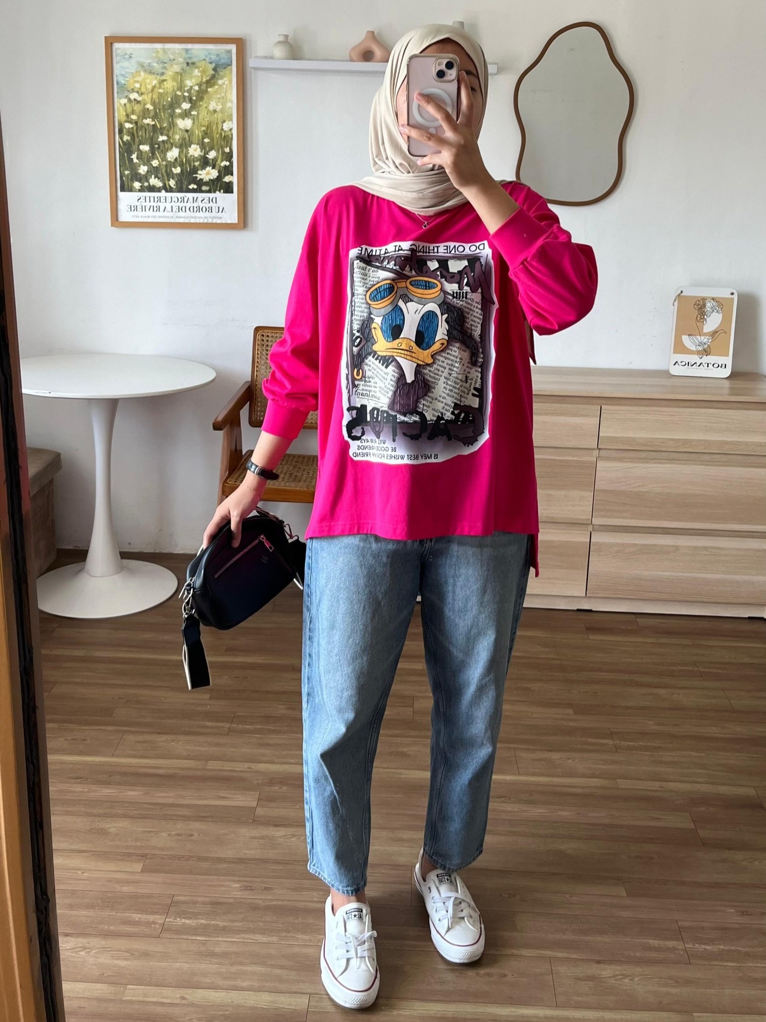 Tshirt LS Fuschia (Nyaman&Best Seller)