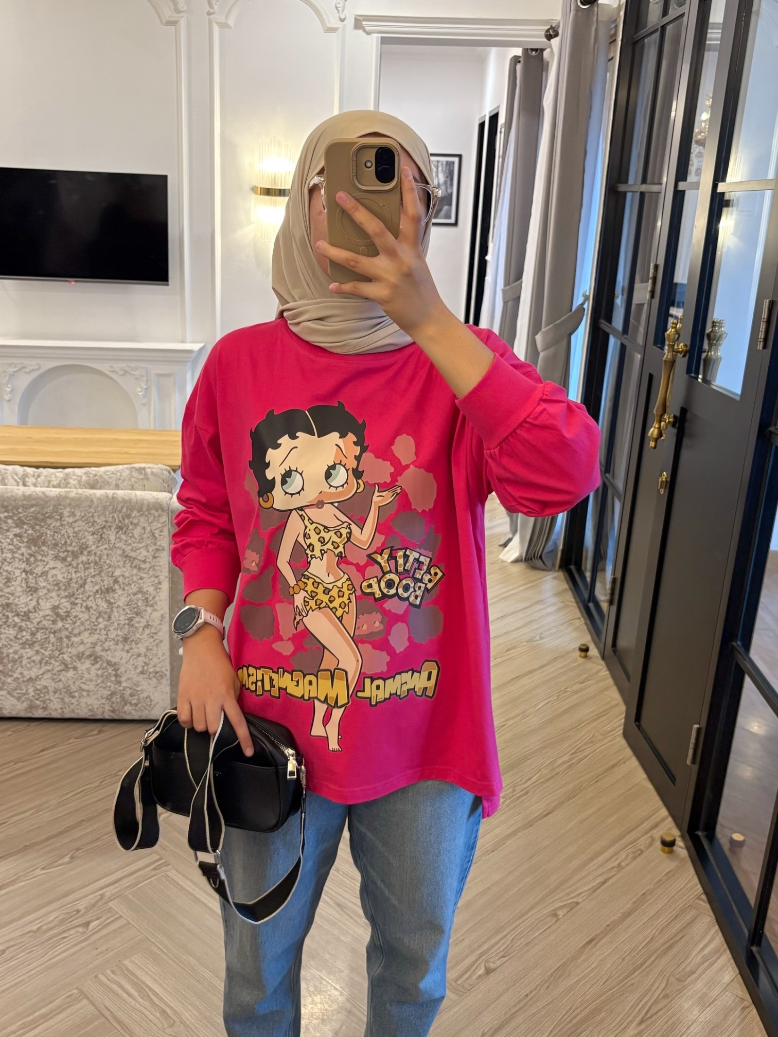 Tshirt LS Fuschia (Nyaman&Best Seller)