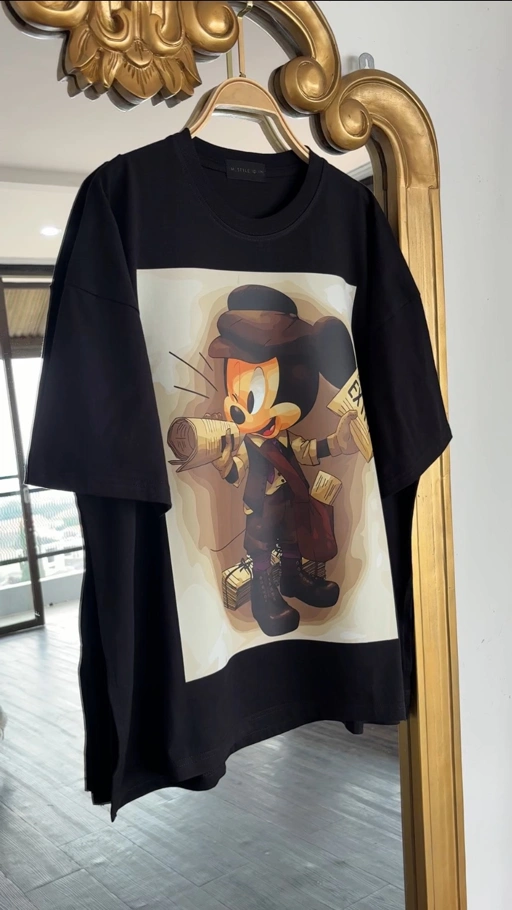 Image of Tshirt OV Mickey Paperboy Black