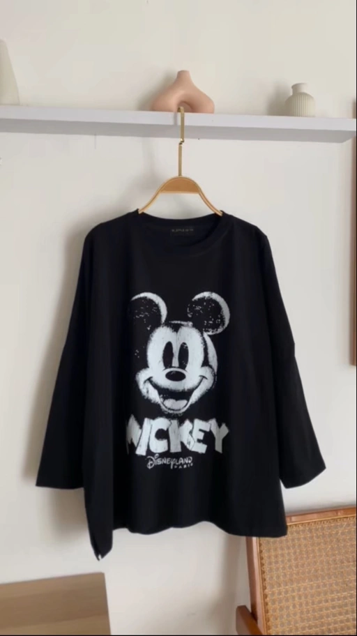 Image of Tshirt TB Black Mickey Paris
